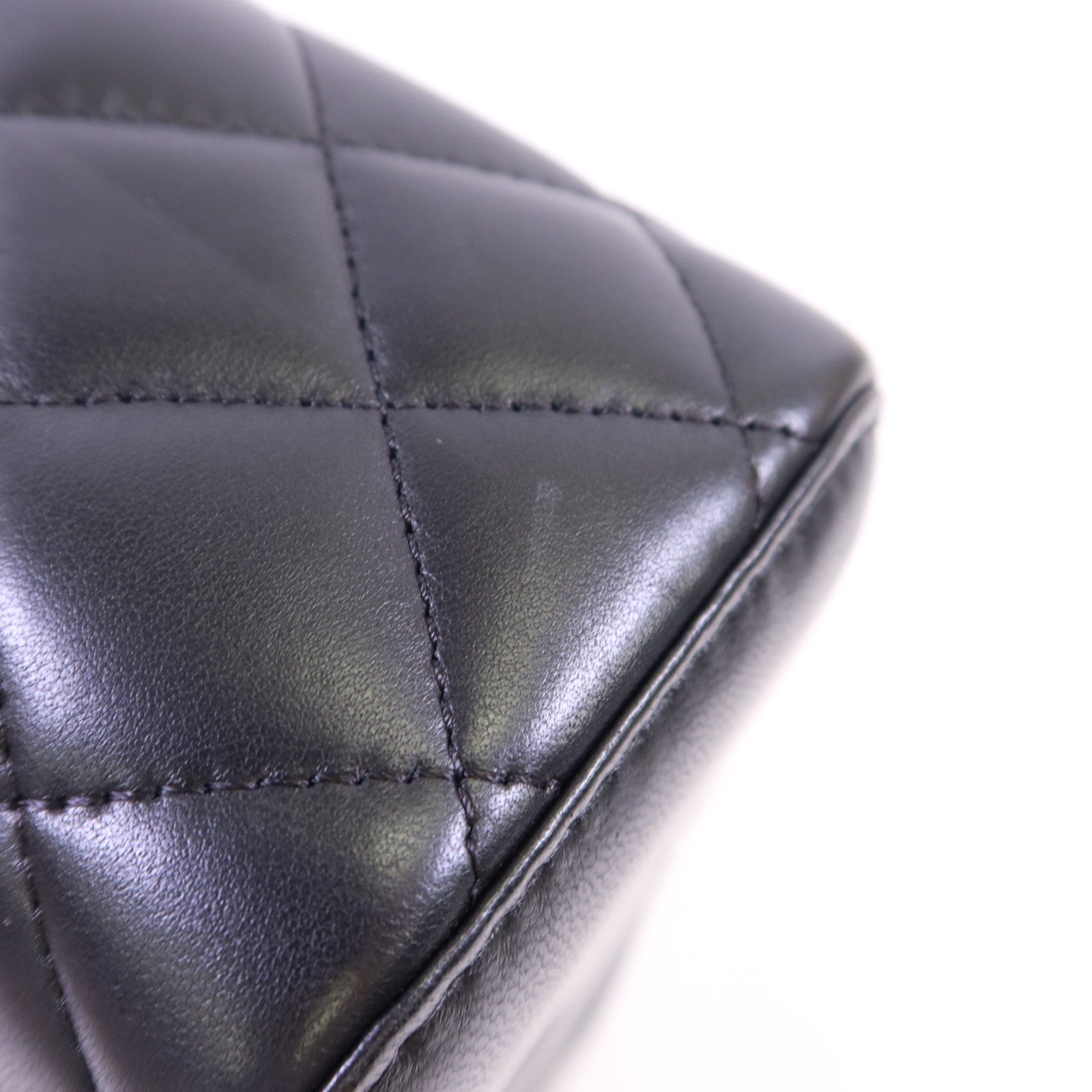 CHANEL 羊皮皮革Vanity Case金扣鏈帶肩背袋