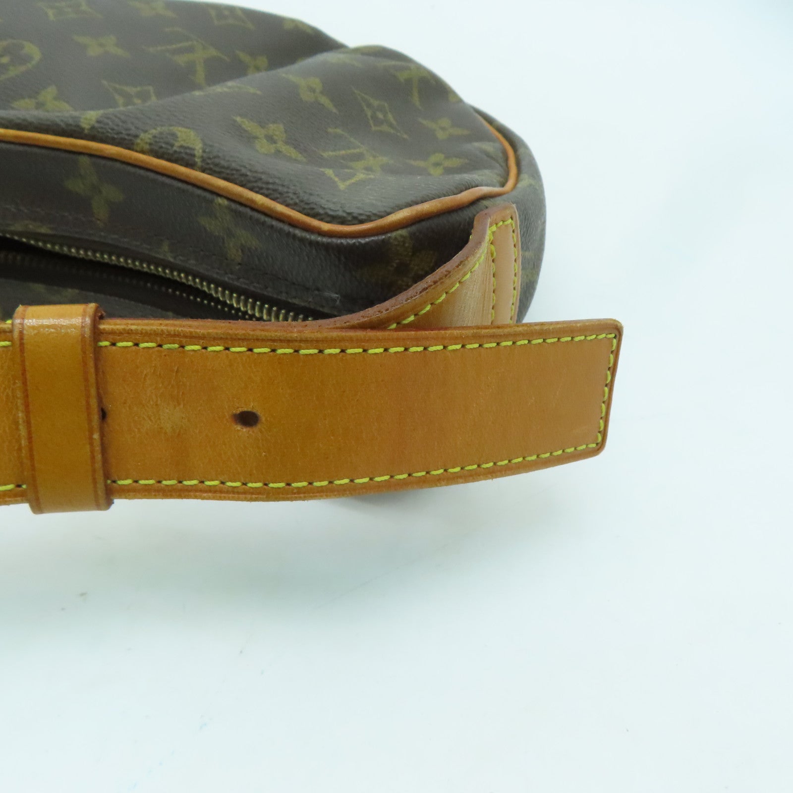 LOUIS VUITTON Monogram Croissant MM金扣肩背袋啡色
