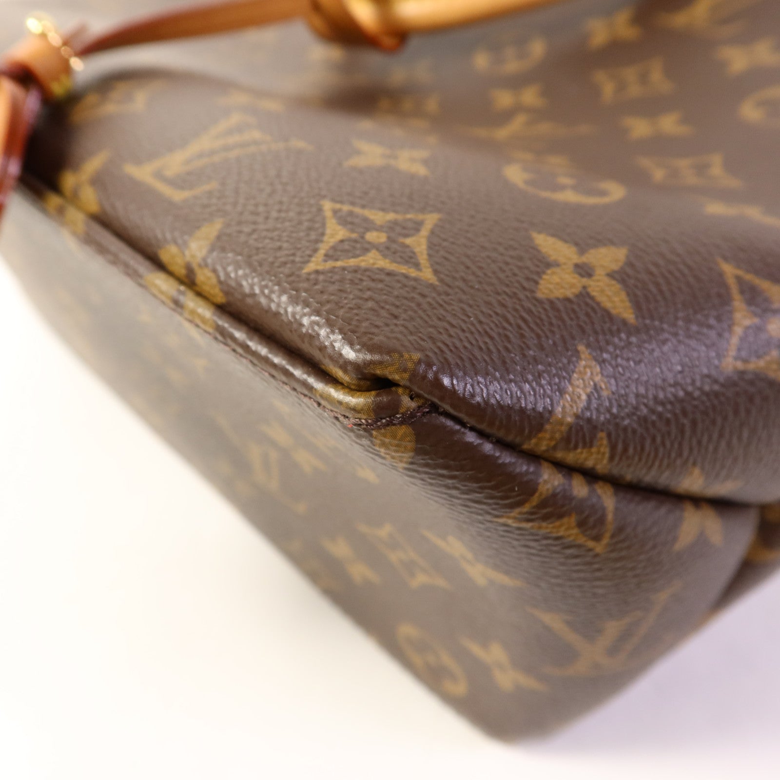LOUIS VUITTON Monogram Petit Palais金扣手挽肩背兩用袋棕色
