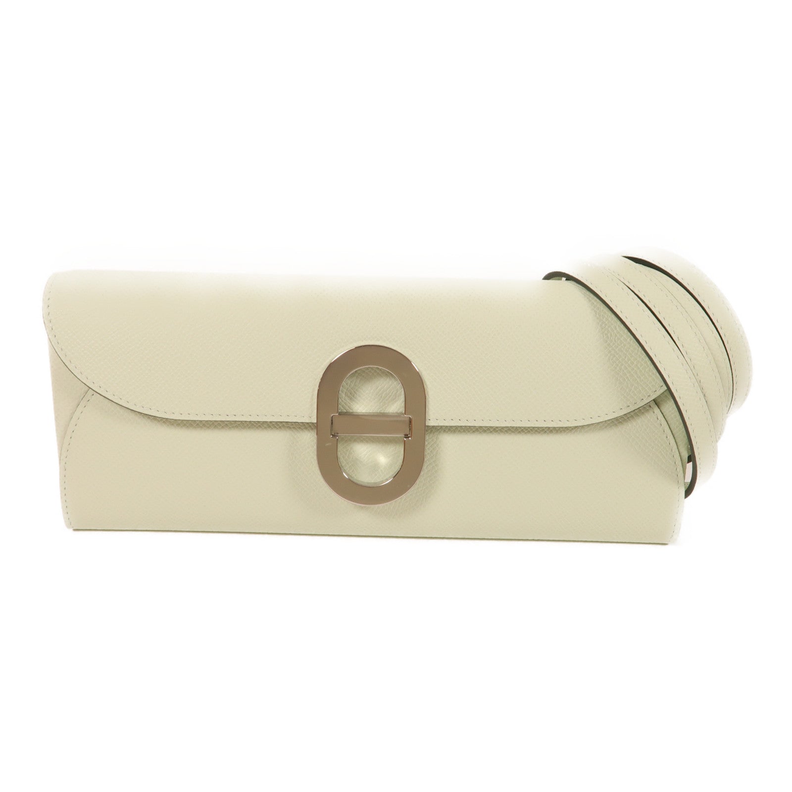 HERMES Epsom皮革Maillon To Go銀扣肩背袋