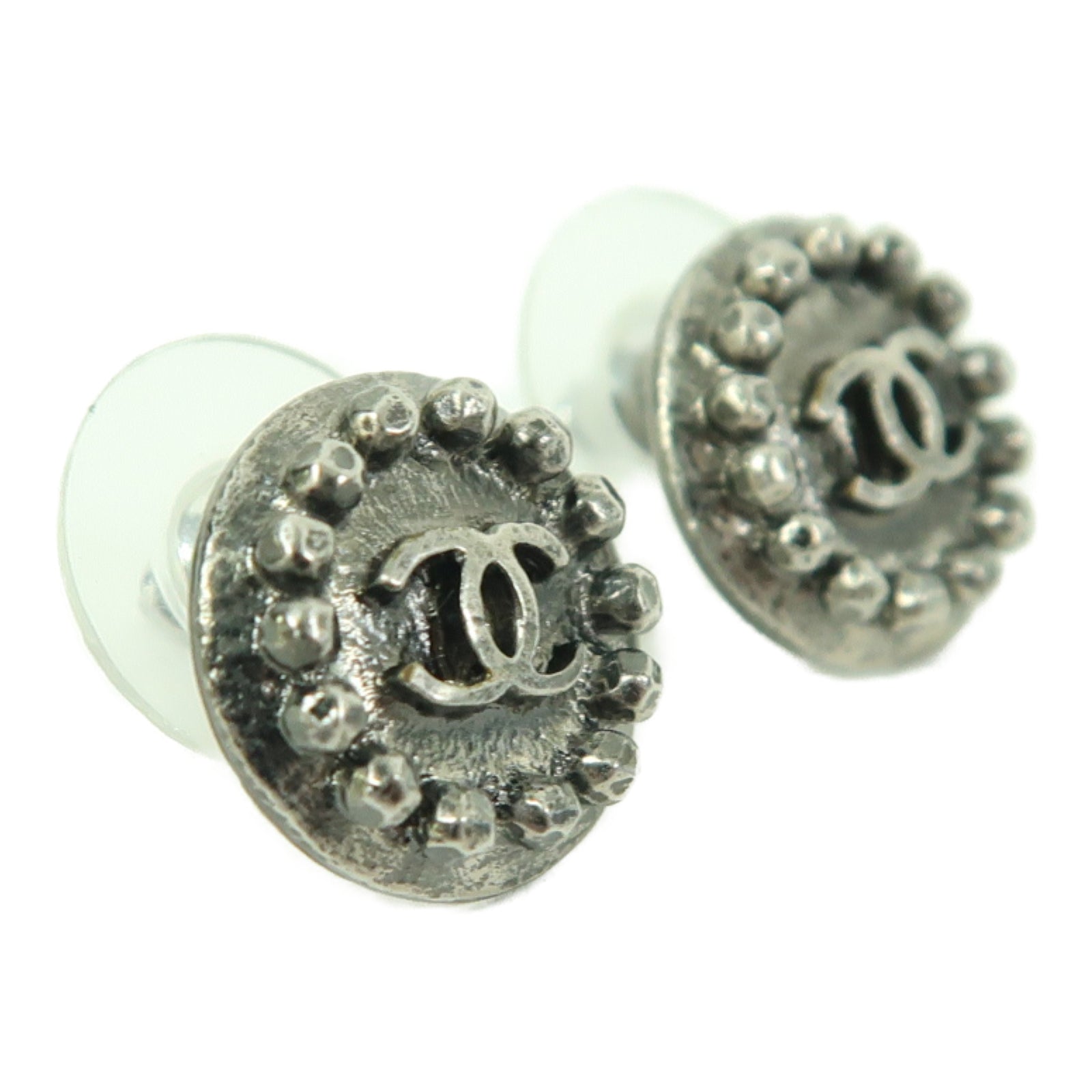 CHANEL 金屬Earrings耳環銀色