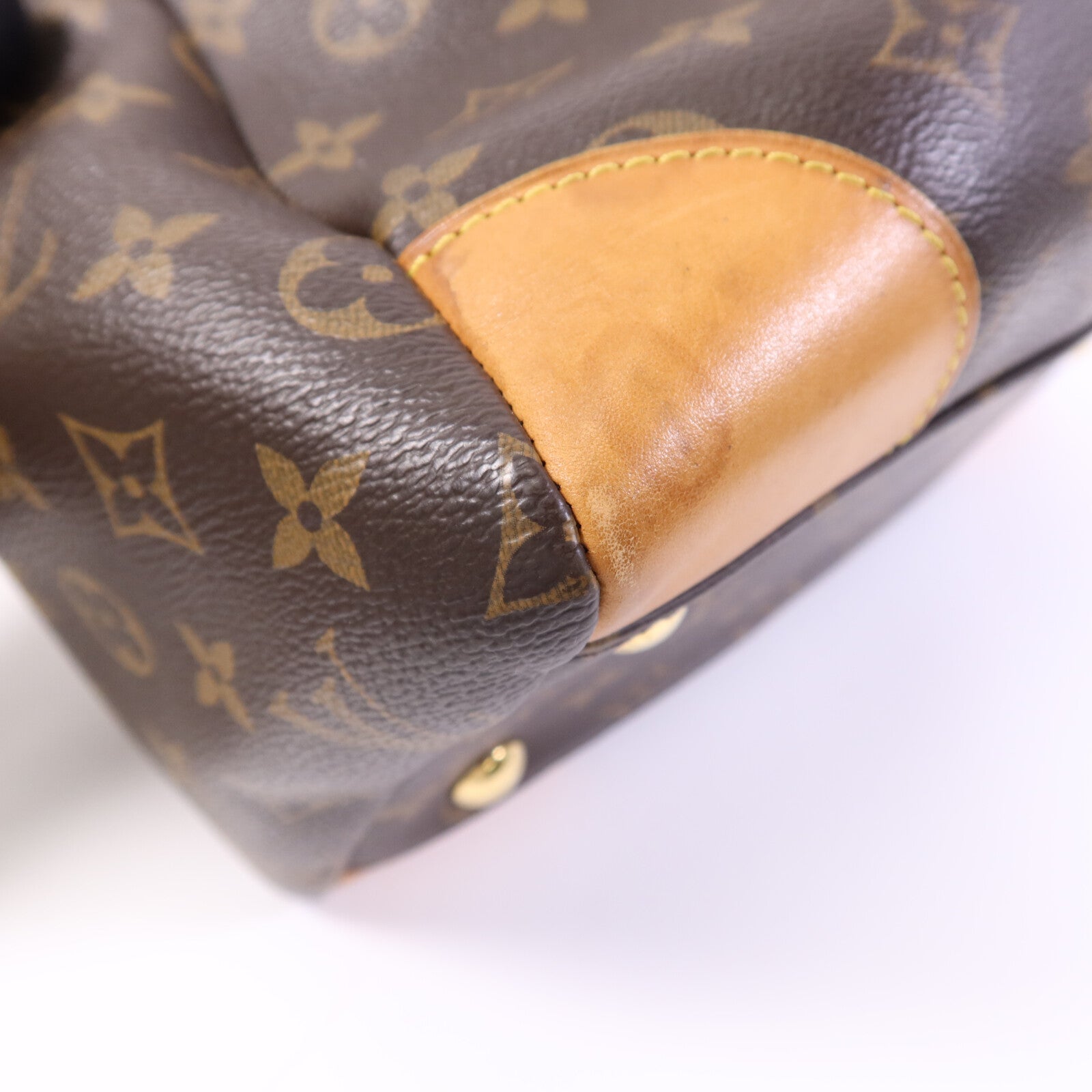 LOUIS VUITTON Monogram Canvas Segur金扣手挽肩背兩用袋