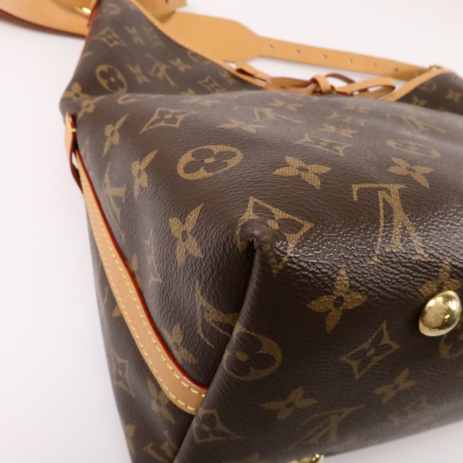 LOUIS VUITTON Monogram Carry All MM金扣肩背袋