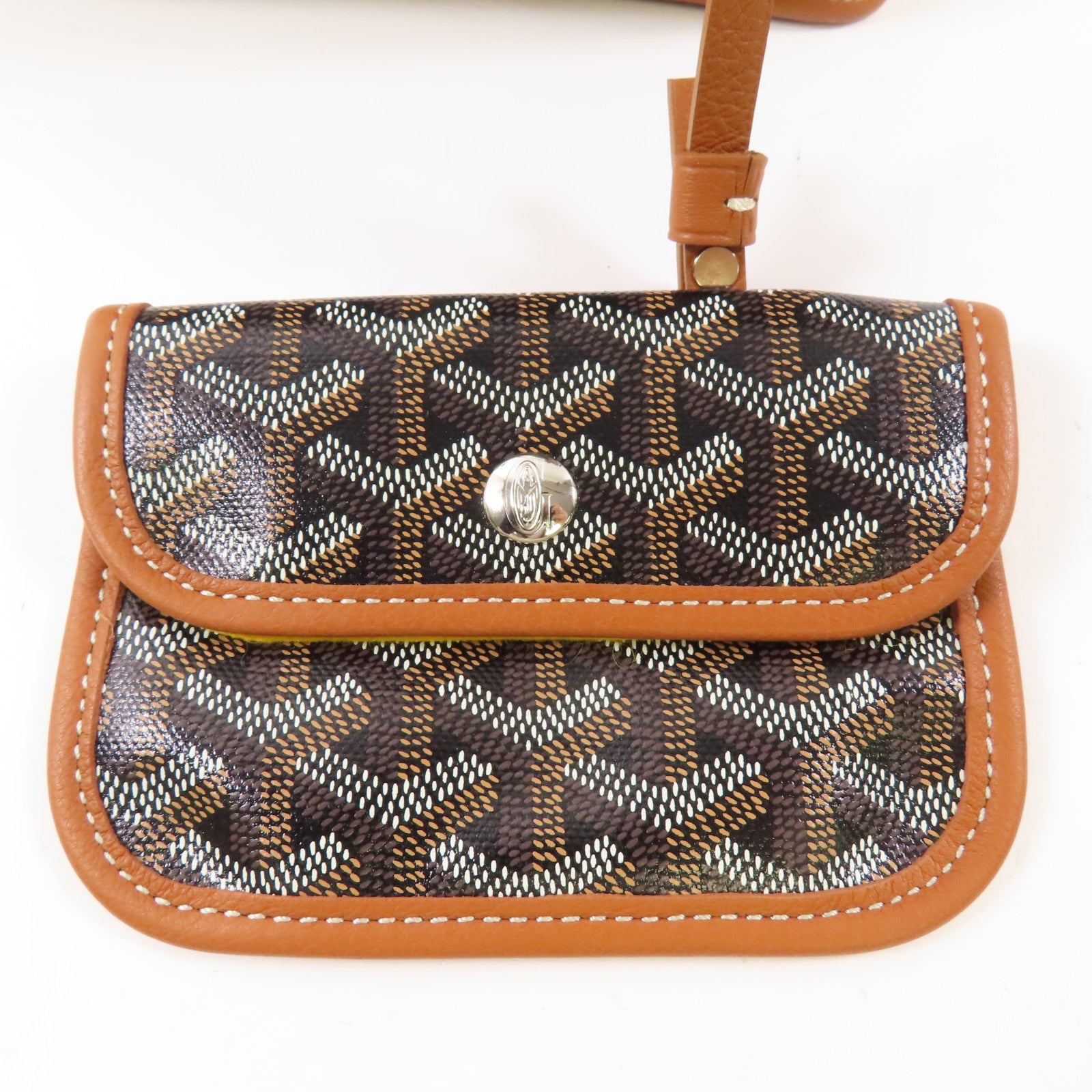 GOYARD 塗層帆布Anjou Mini Bag銀扣手挽袋