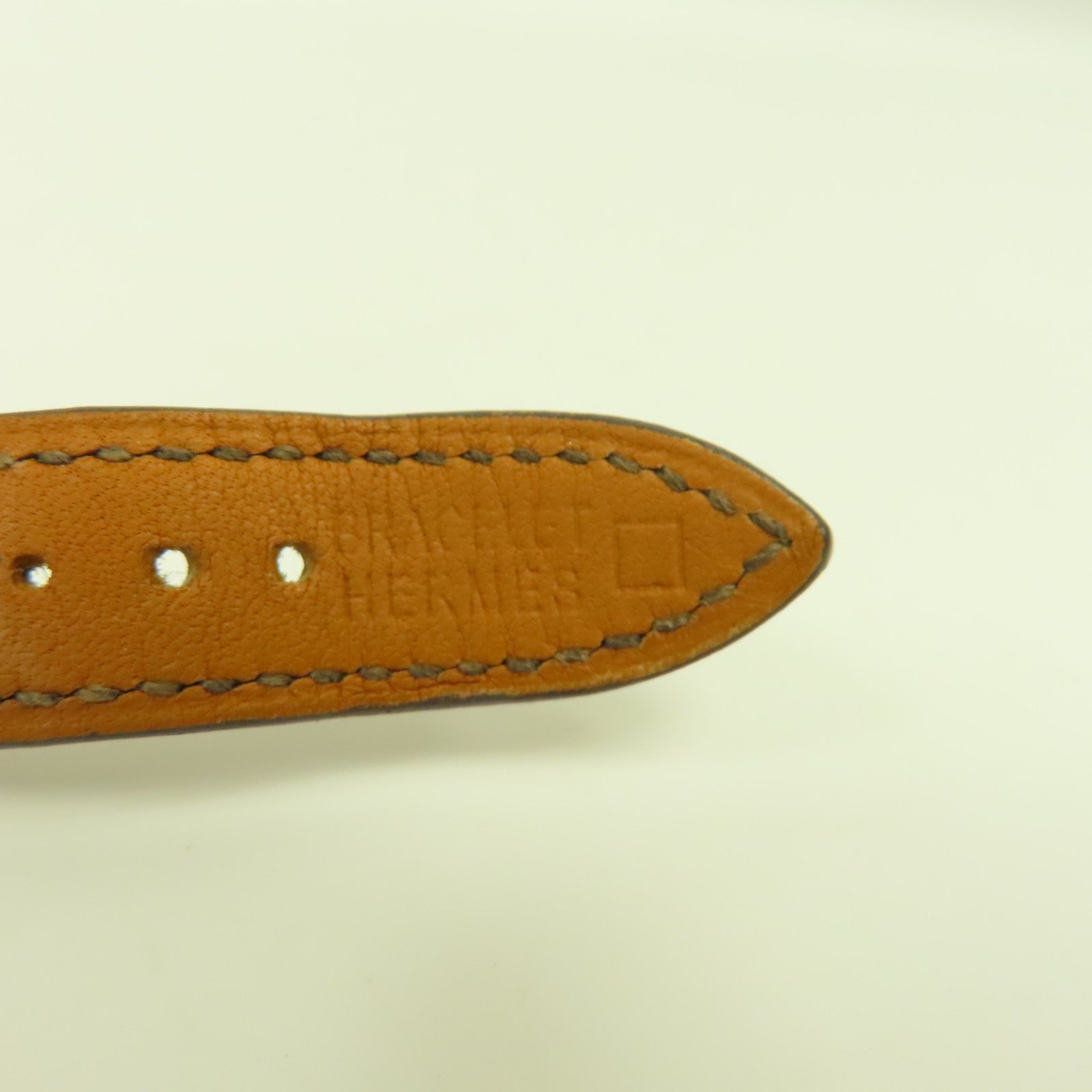 HERMES Heure H PM Acier不鏽鋼石英手錶銀色