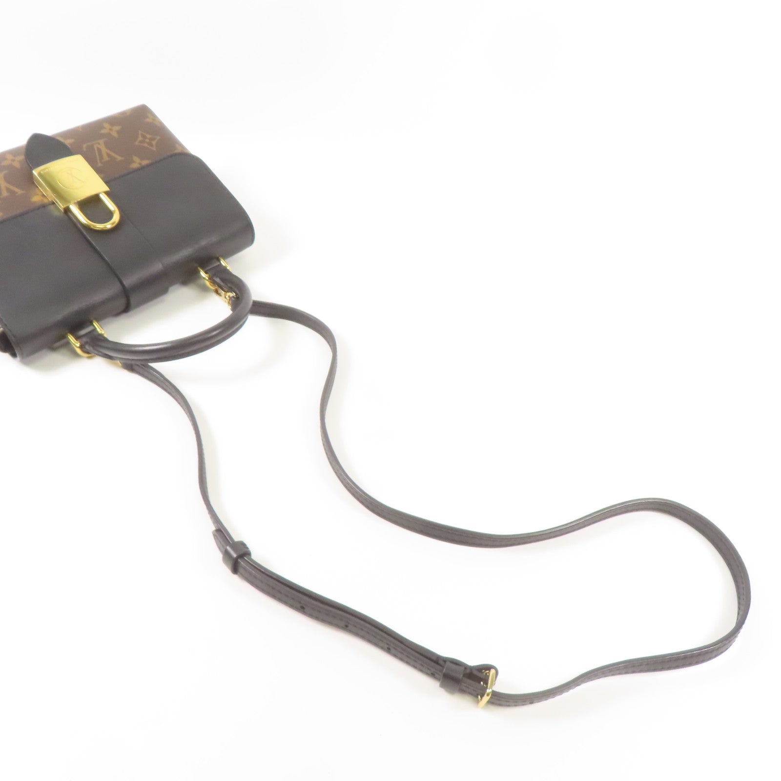 LOUIS VUITTON Monogram Locky BB金扣手挽肩背兩用袋