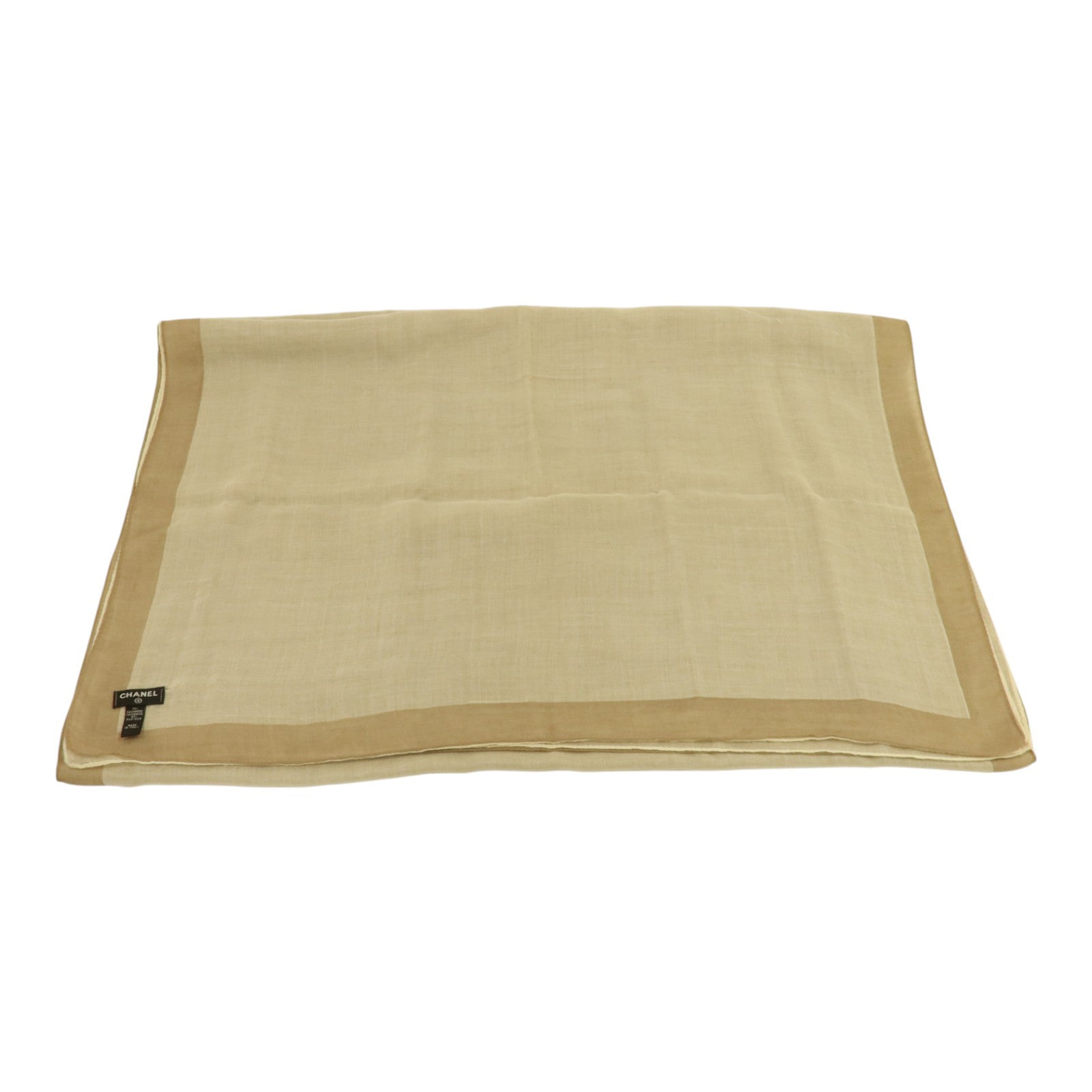 CHANEL 羊絨/絲質Scarf 205x75cm絲巾