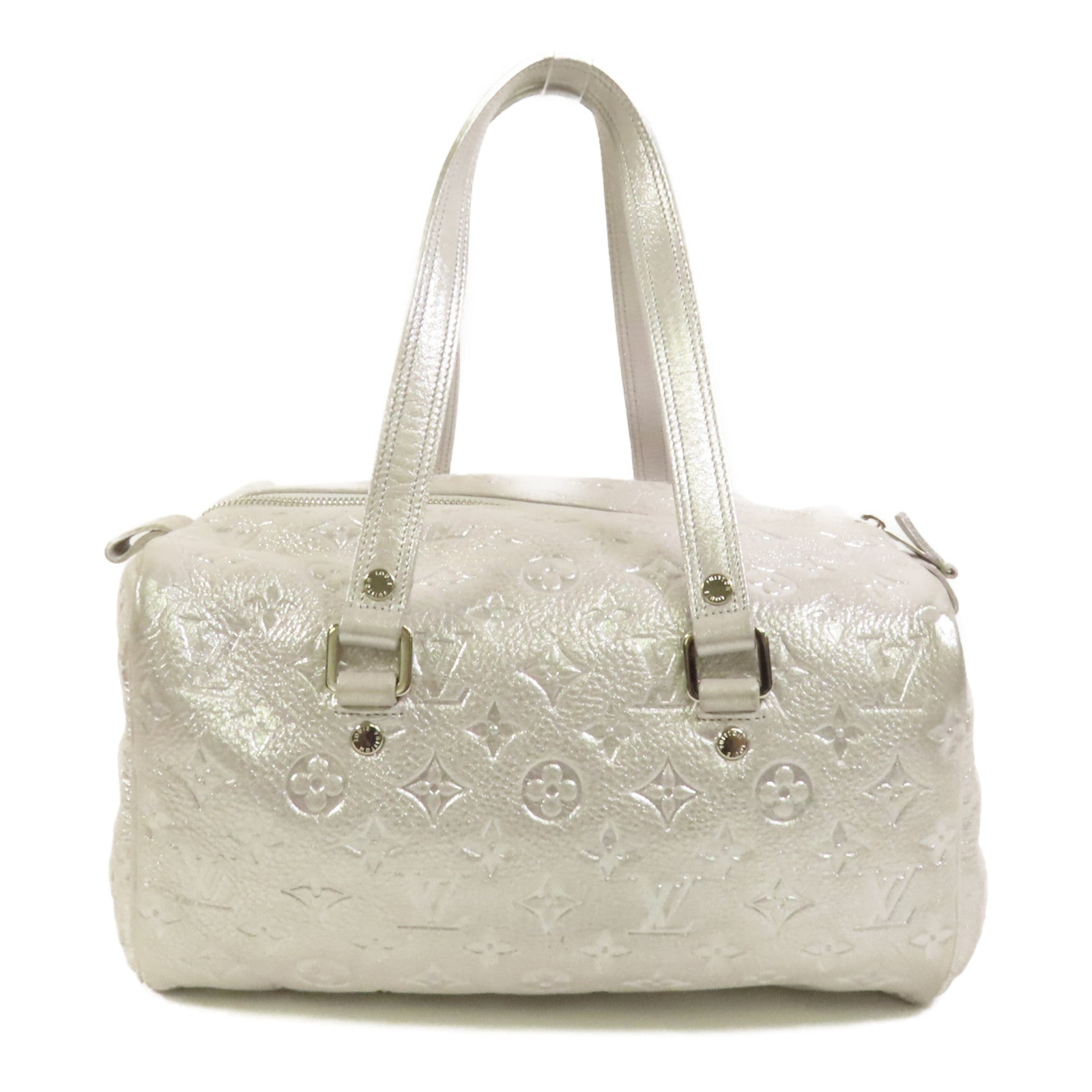 LOUIS VUITTON Monogram Shimmer Comet Boston Bag銀扣肩背袋