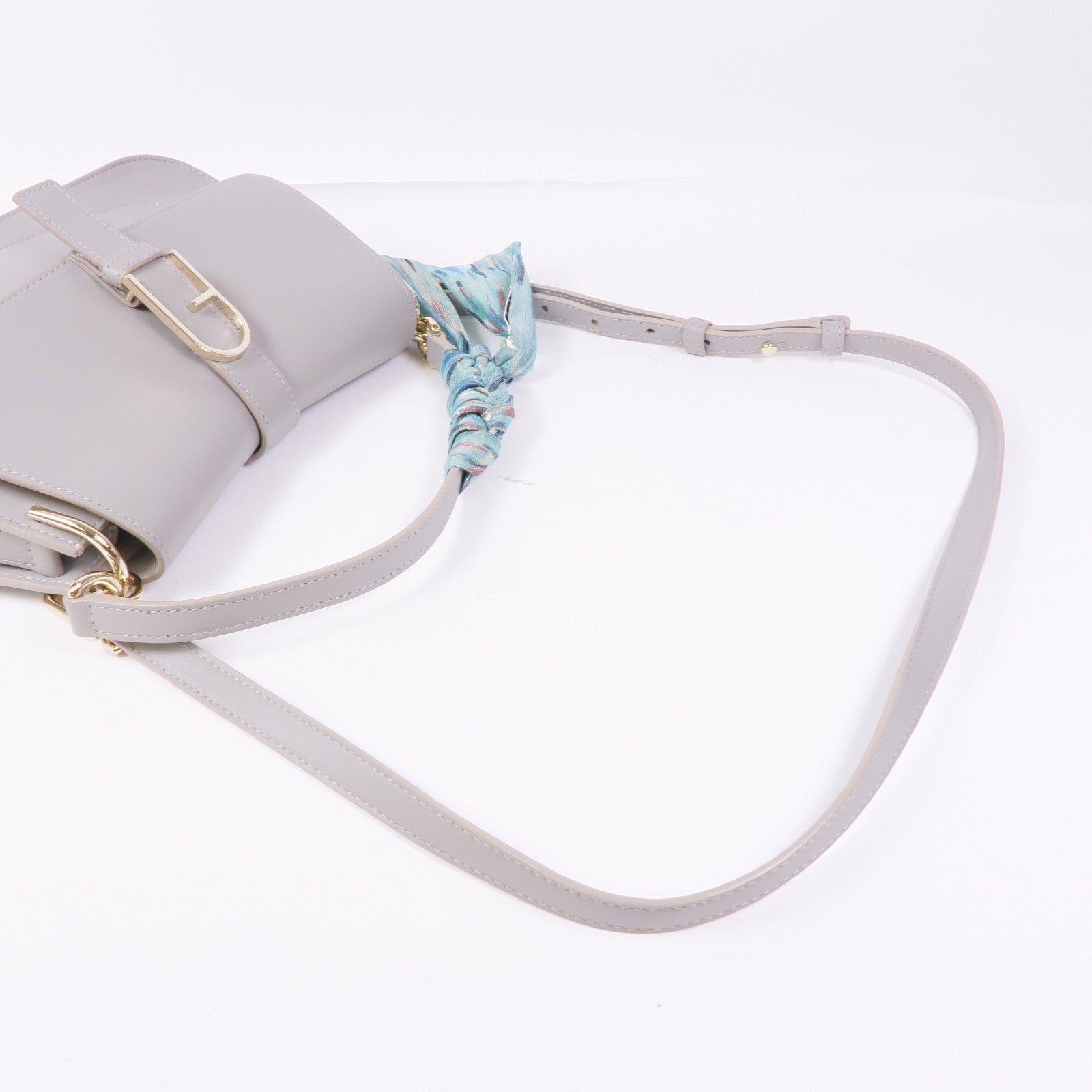 Furla 牛皮皮革Shoulder Bag金扣肩背袋