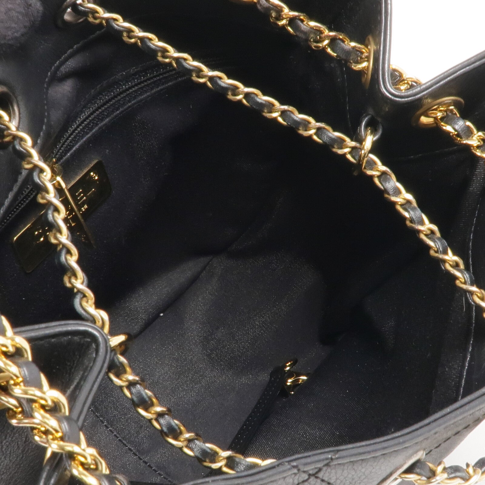 CHANEL 牛皮皮革Chain Shoulder Bag金扣鏈帶肩背袋