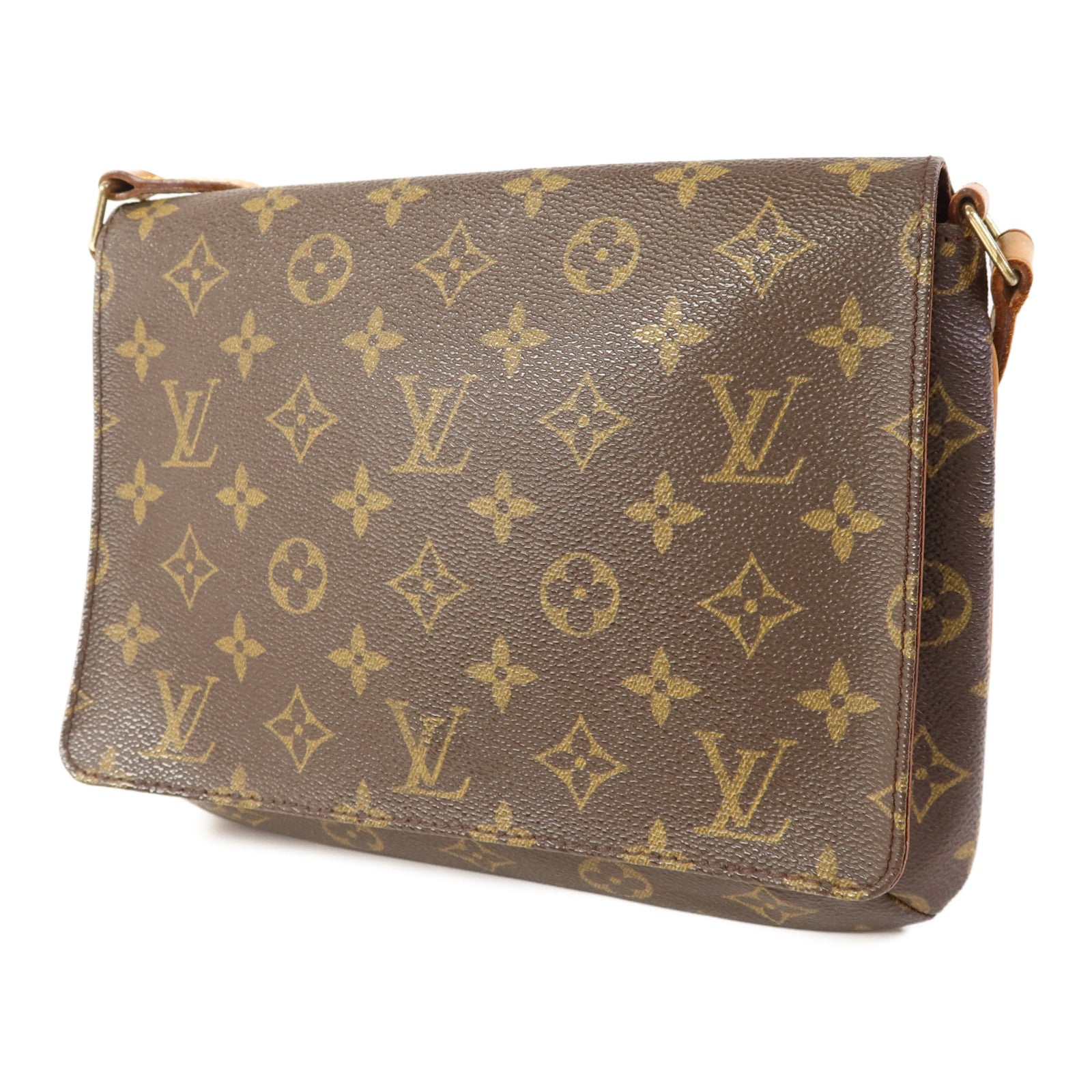 LOUIS VUITTON Monogram Musette金扣肩背袋