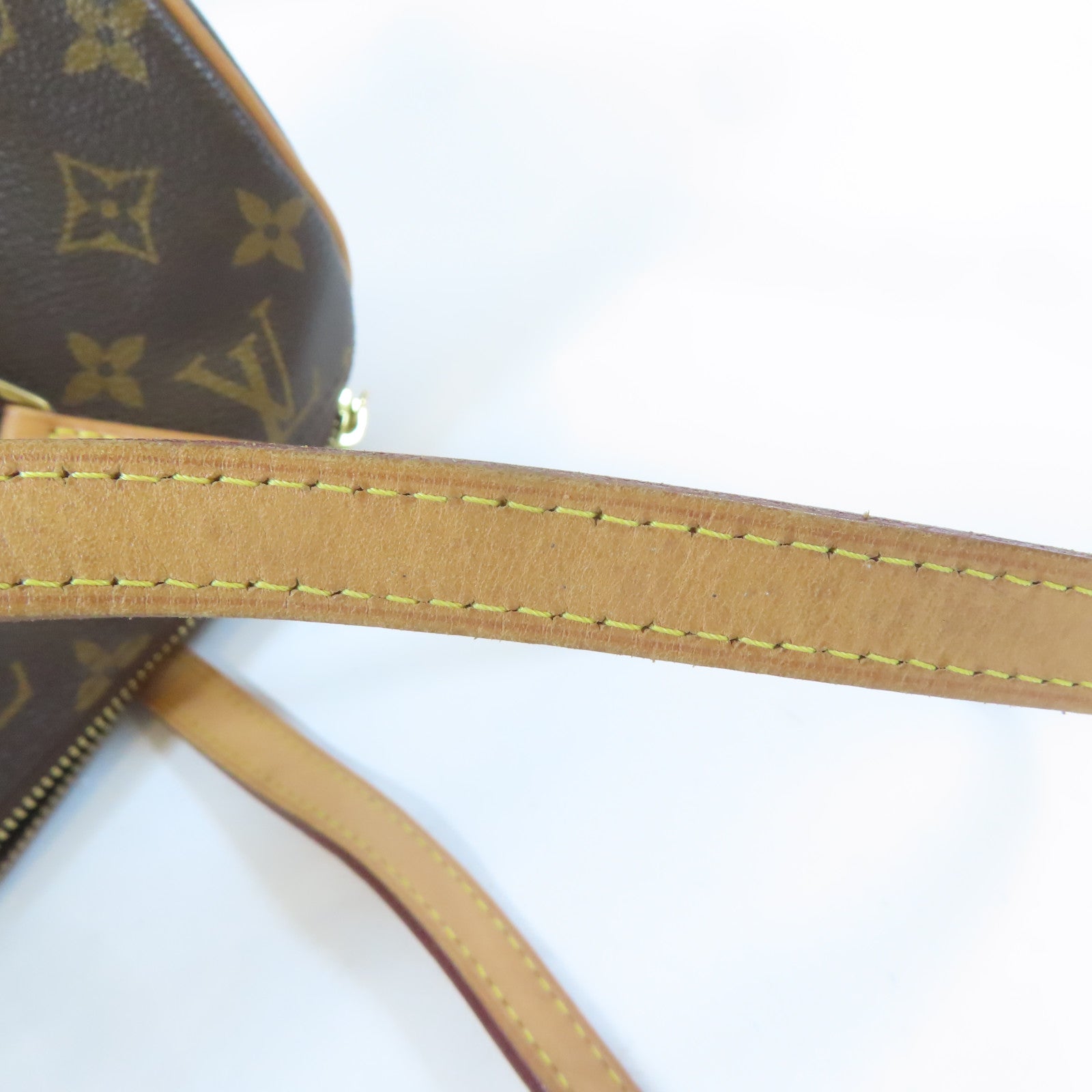 LOUIS VUITTON Monogram Papillon金扣肩背袋啡色