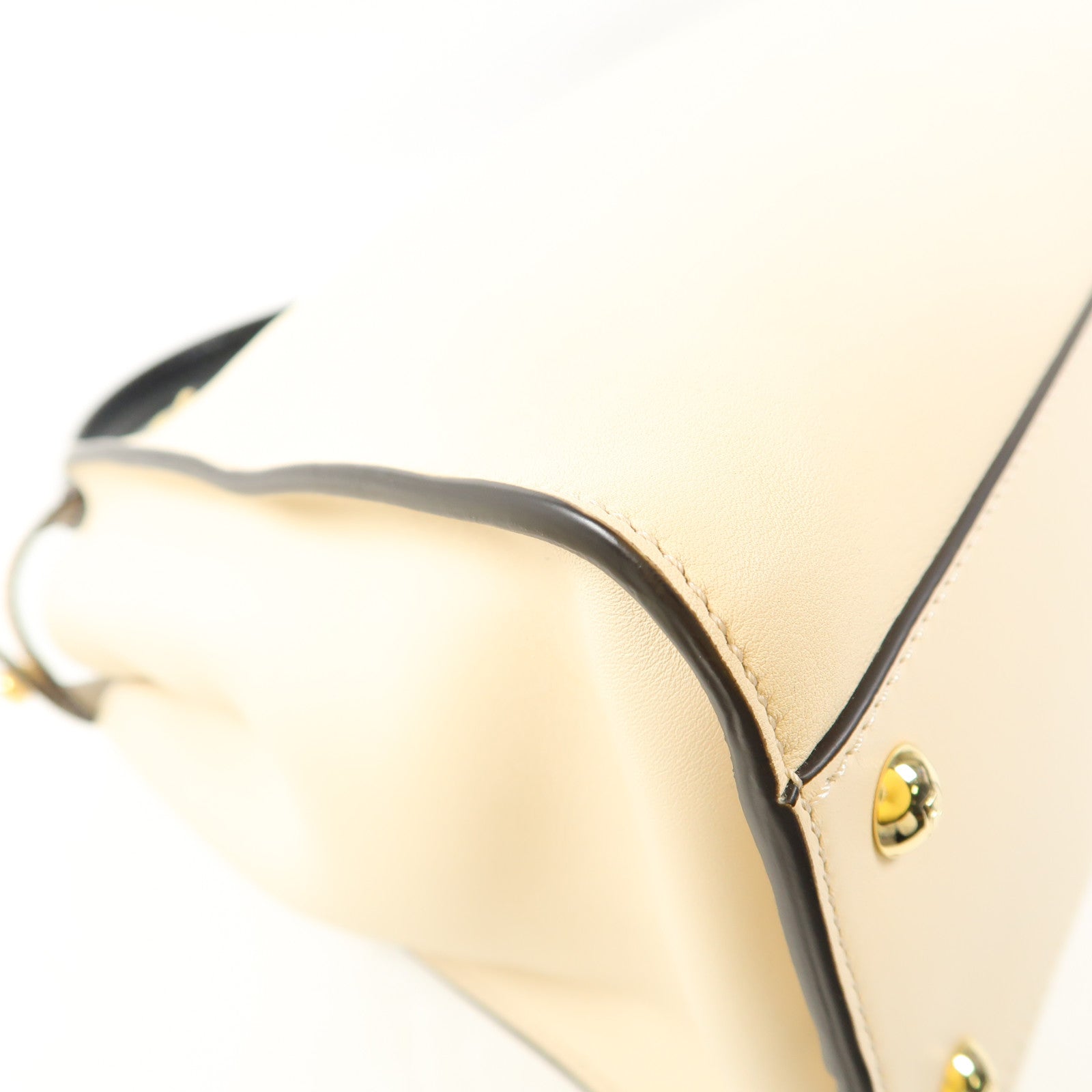 FENDI 蛇皮/牛皮皮革Peekaboo金扣手挽肩背兩用袋