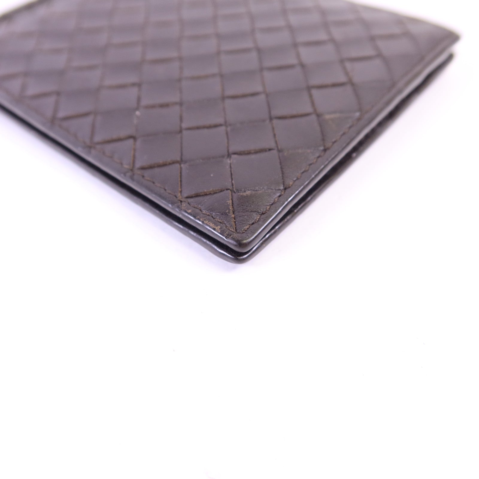 BOTTEGA VENETA 【激減優惠】羊皮皮革Bifold Money Clip Wallet錢包