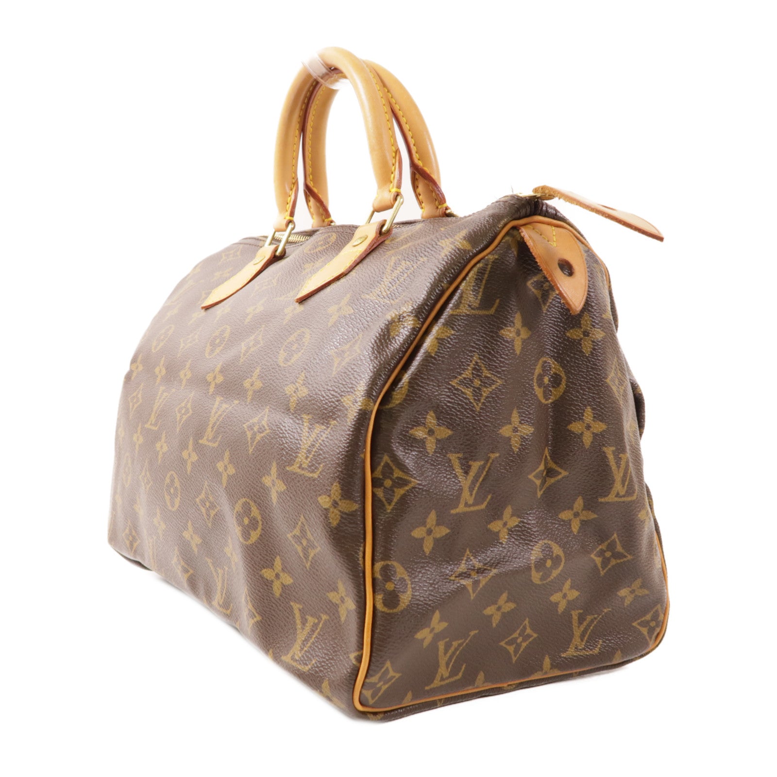 LOUIS VUITTON Monogram Speedy 30金扣手挽袋