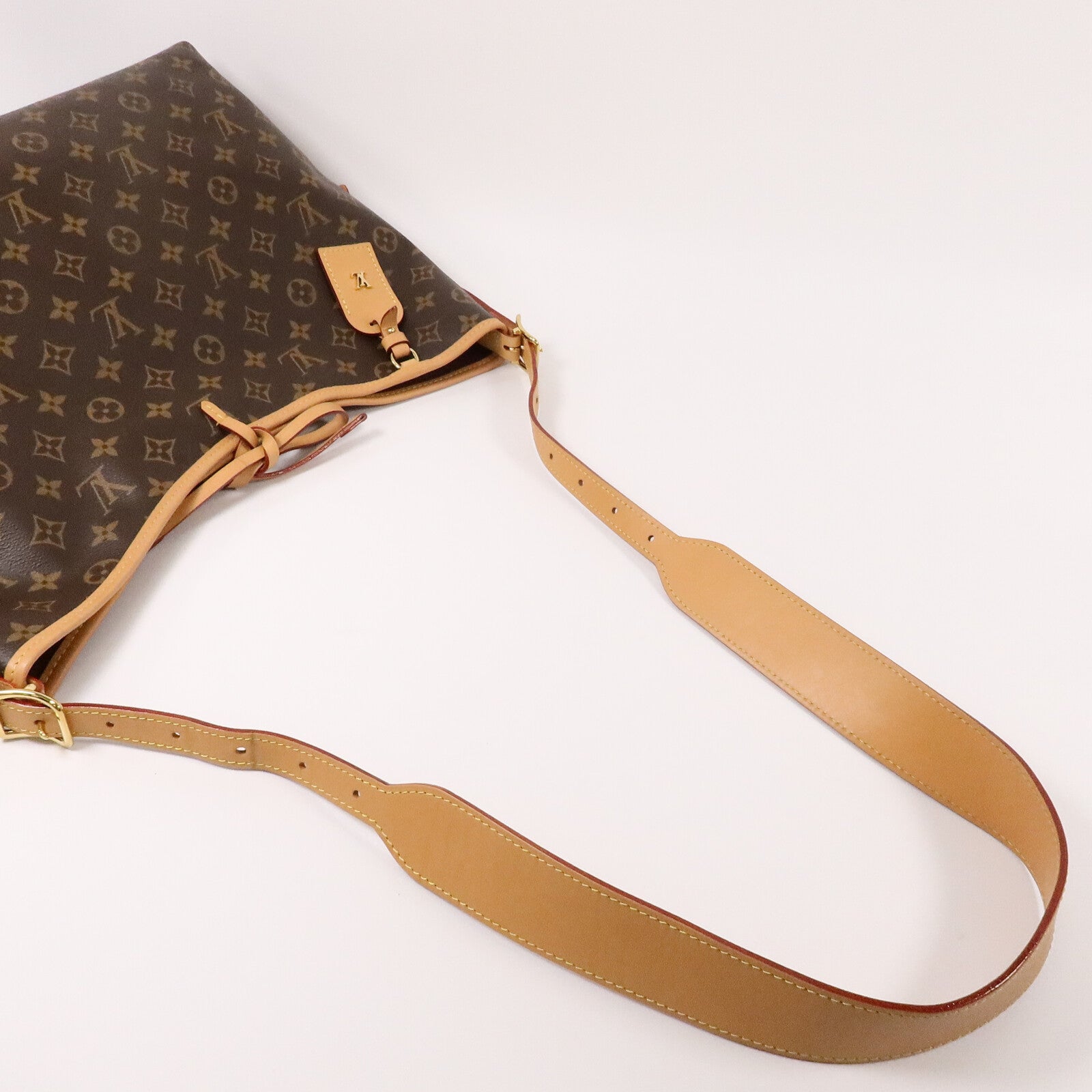 LOUIS VUITTON Monogram Carry All MM金扣肩背袋