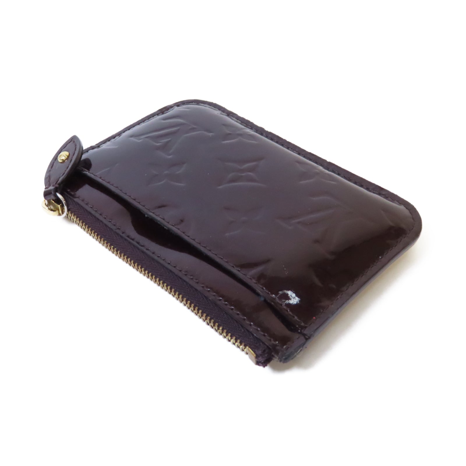 LOUIS VUITTON 【激減優惠】Vernis Coin Case金扣零錢包酒紅色