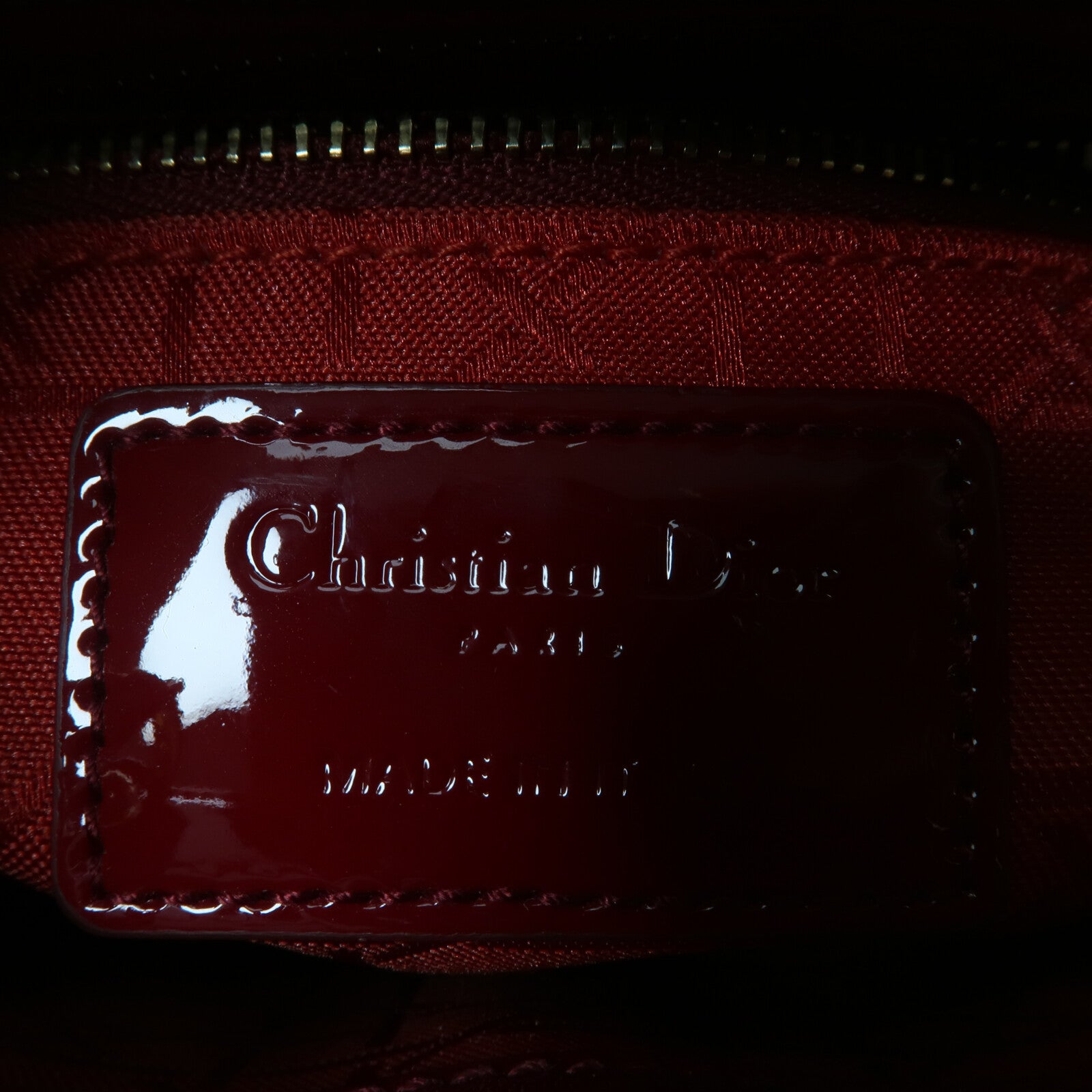 Dior 漆皮皮革Mini Lady Dior手挽肩背兩用袋