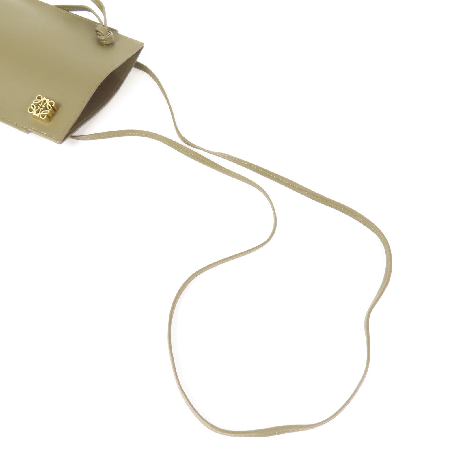 LOEWE 牛皮皮革Shoulder Bag金扣肩背袋