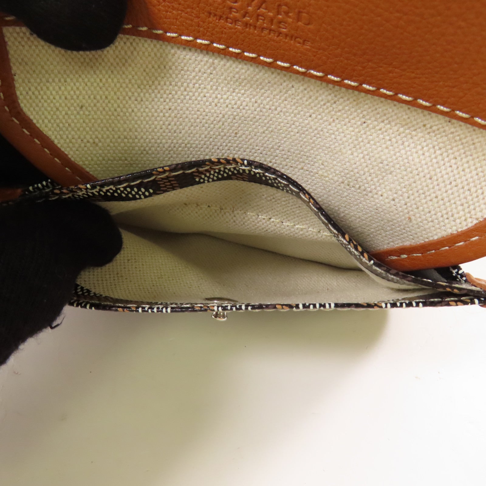 GOYARD 塗層帆布Anjou Mini Bag銀扣手挽袋