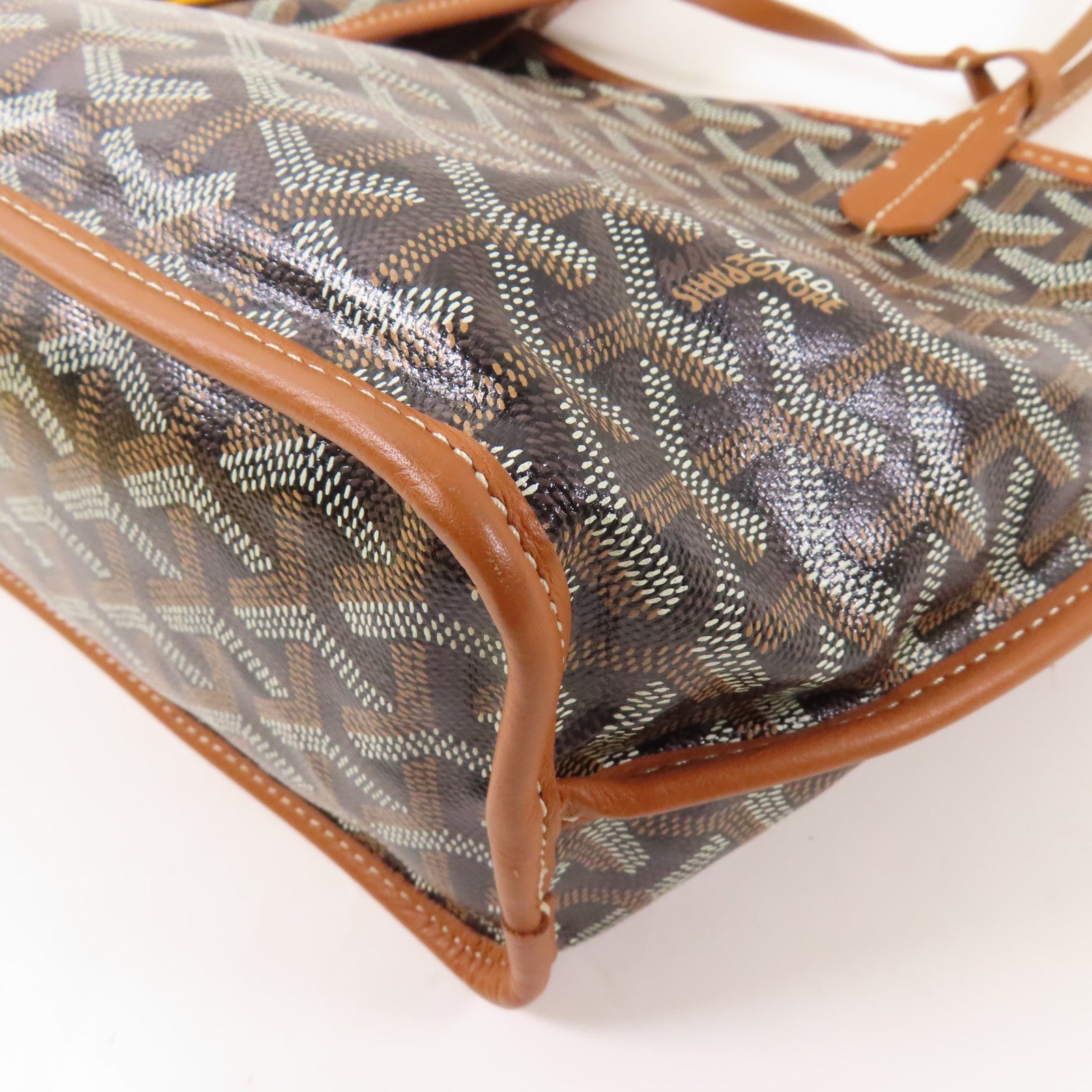 GOYARD 塗層帆布Anjou Mini Bag銀扣手挽袋