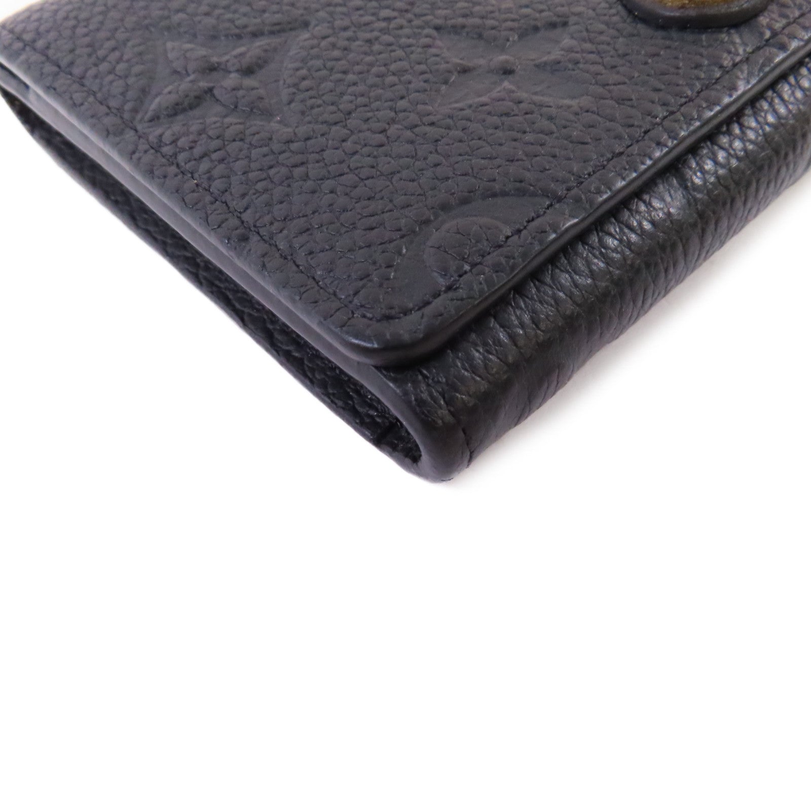 LOUIS VUITTON Monogram Empreinte Business Card Holder金扣卡片套黑色