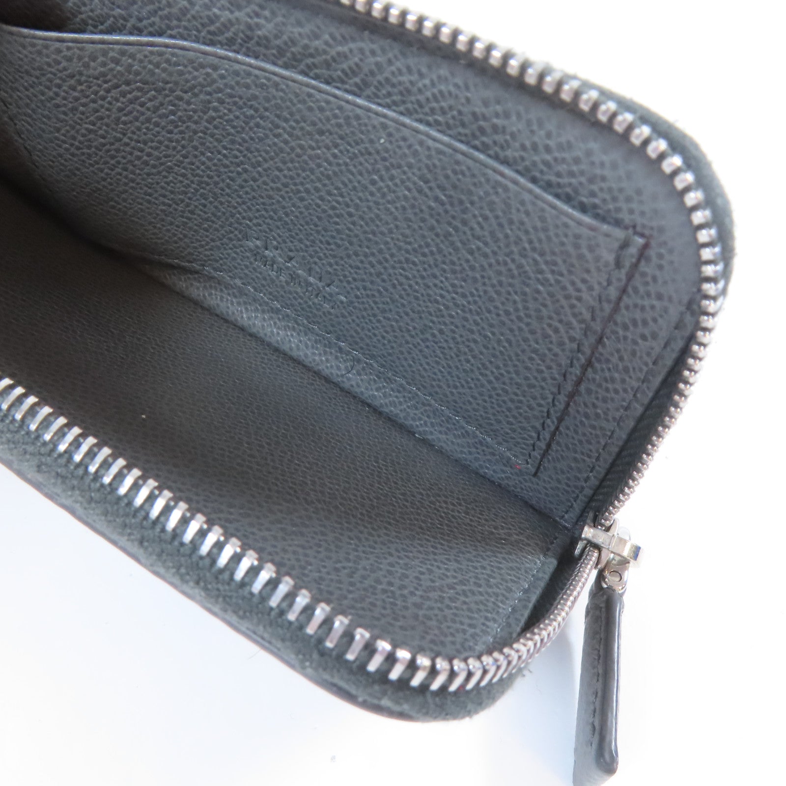 PRADA 牛皮皮革Card Case銀扣卡片套灰色