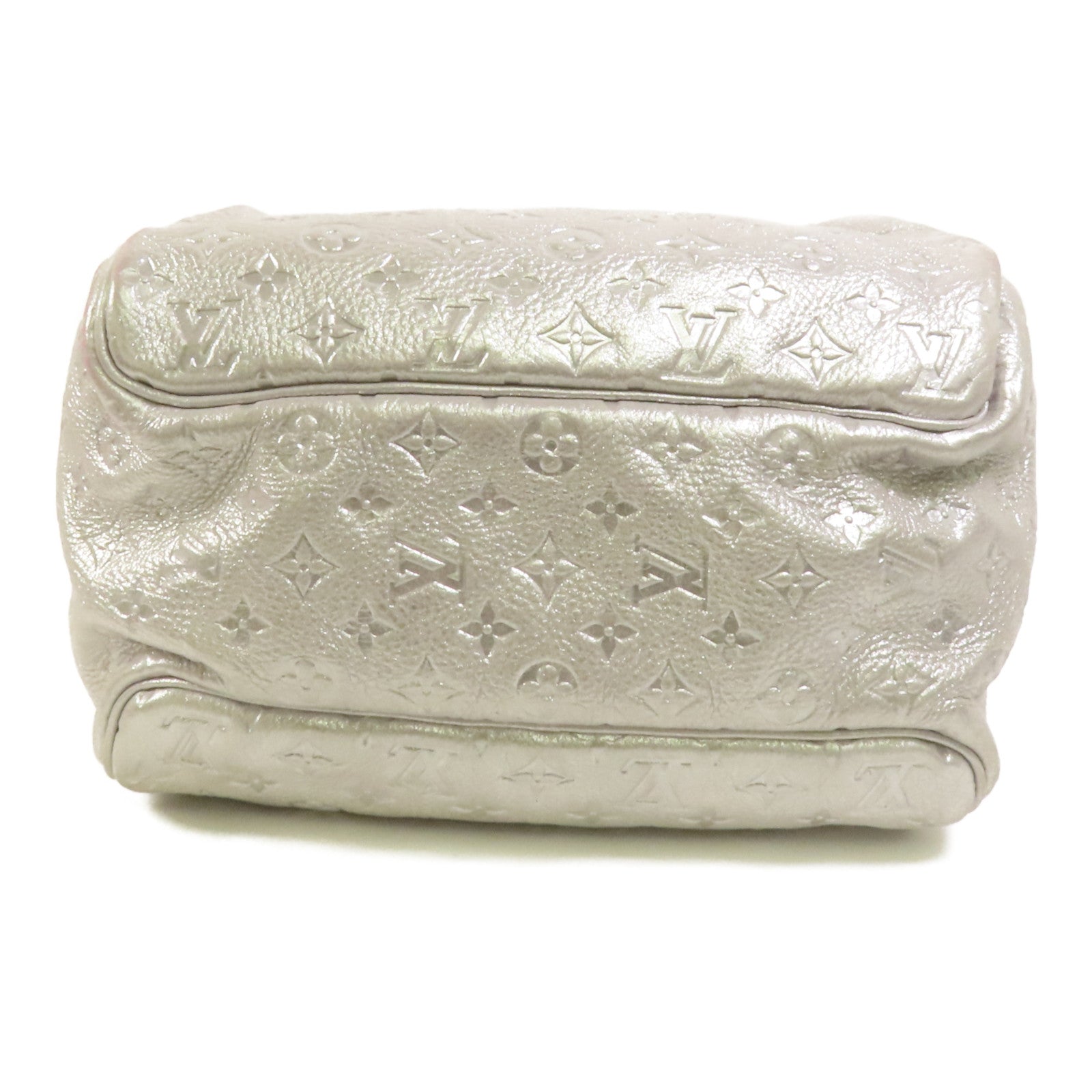 LOUIS VUITTON Monogram Shimmer Comet Boston Bag銀扣肩背袋