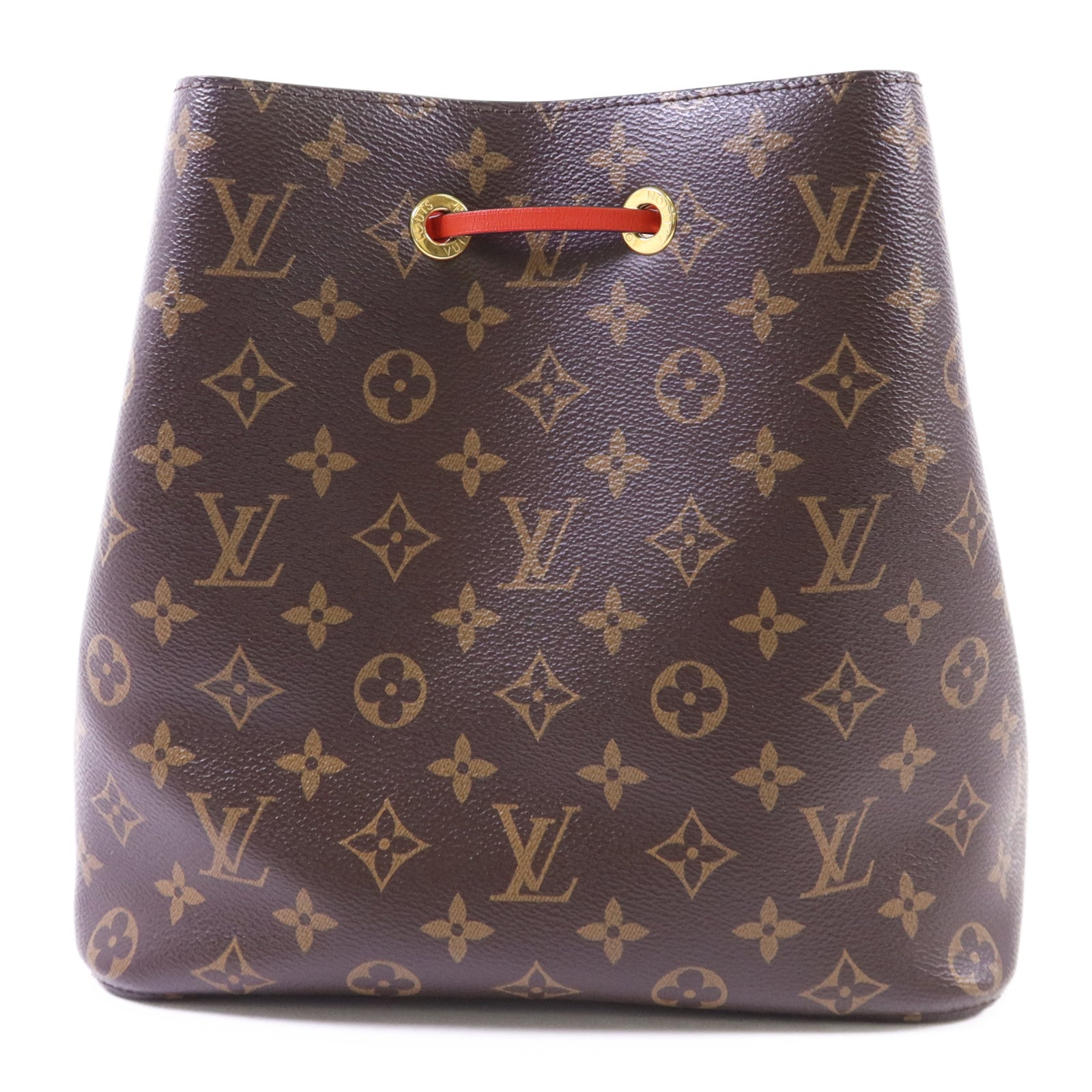 LOUIS VUITTON Monogram Neo Noe Bucket Bag金扣肩背袋Coquelicot