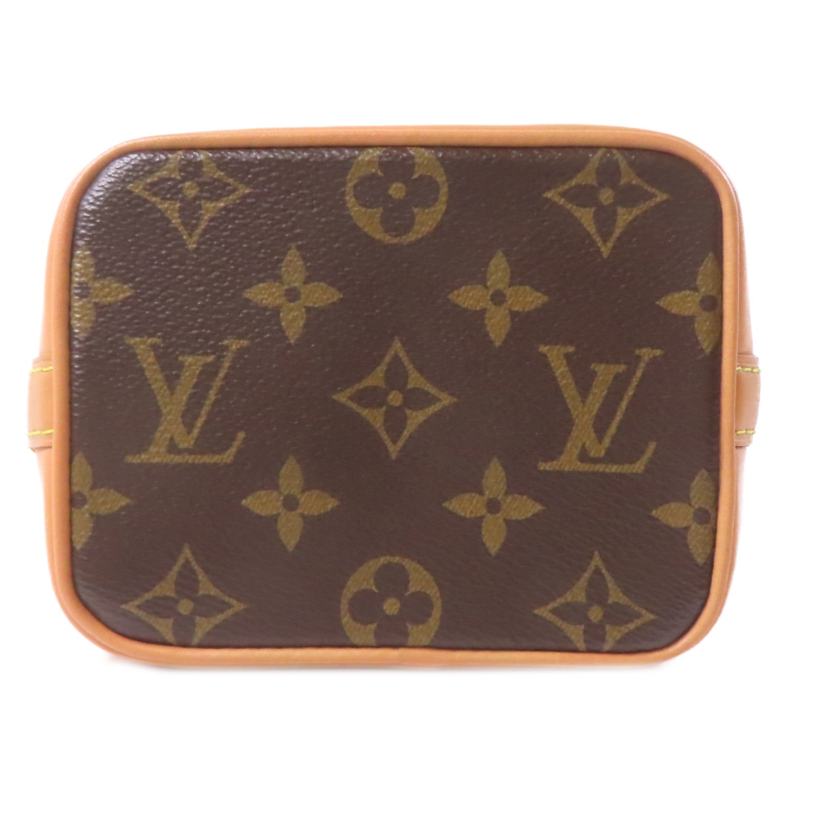 LOUIS VUITTON Monogram Nano Noe金扣手挽肩背兩用袋棕色
