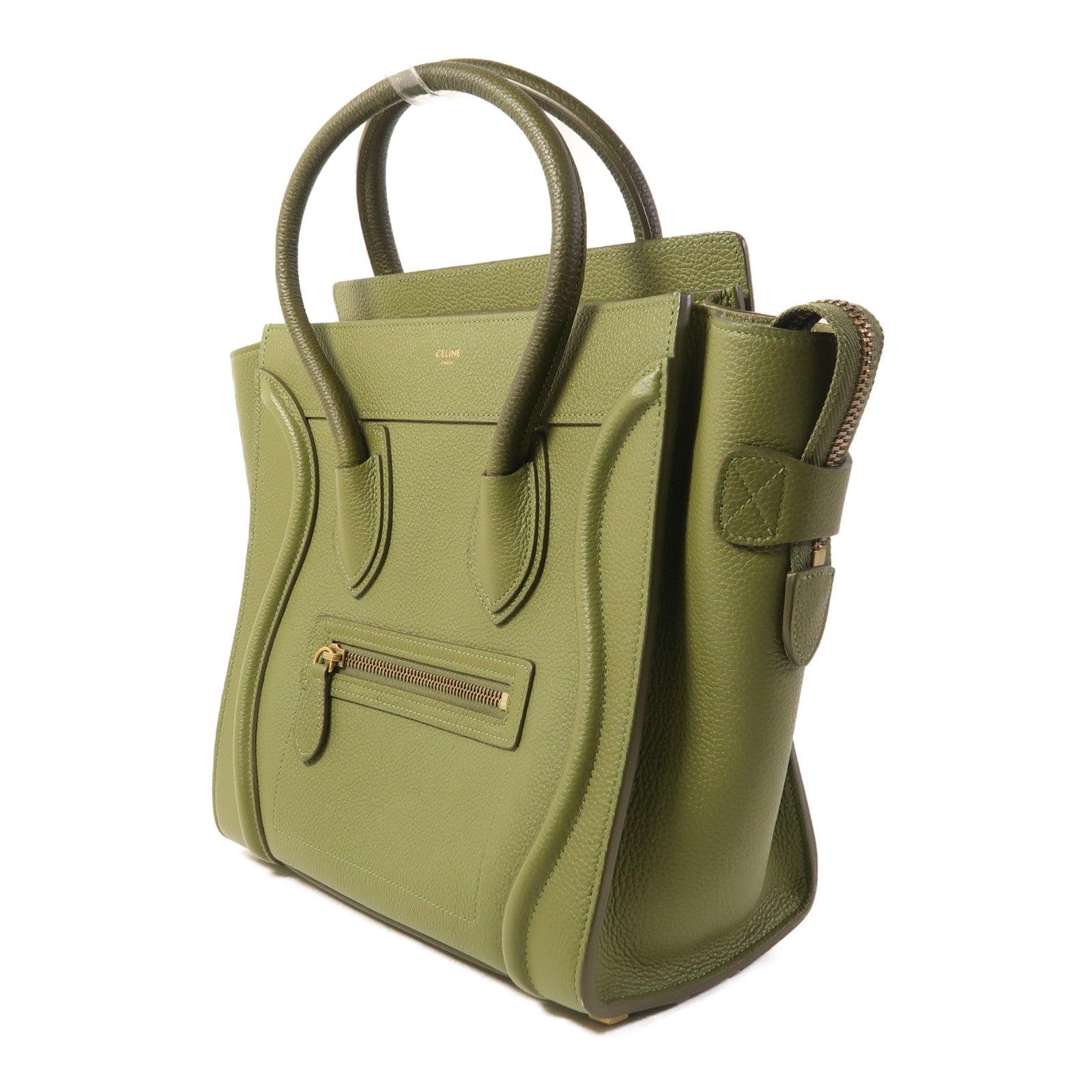 CELINE 【激減優惠】牛皮皮革Mini Laggage金扣手挽袋