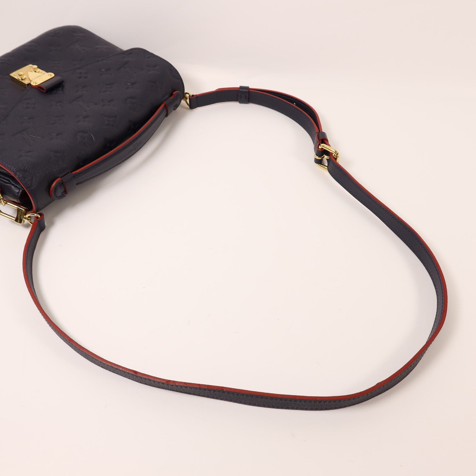 LOUIS VUITTON Monogram Empreinte Pochette Metis金扣手挽肩背兩用袋