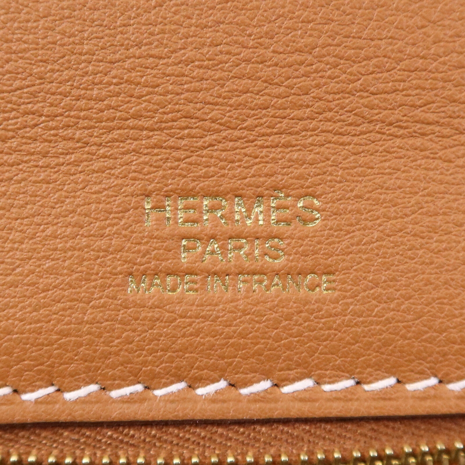 HERMES Clemence皮革24/24 29CM金扣手挽肩背兩用袋Gold