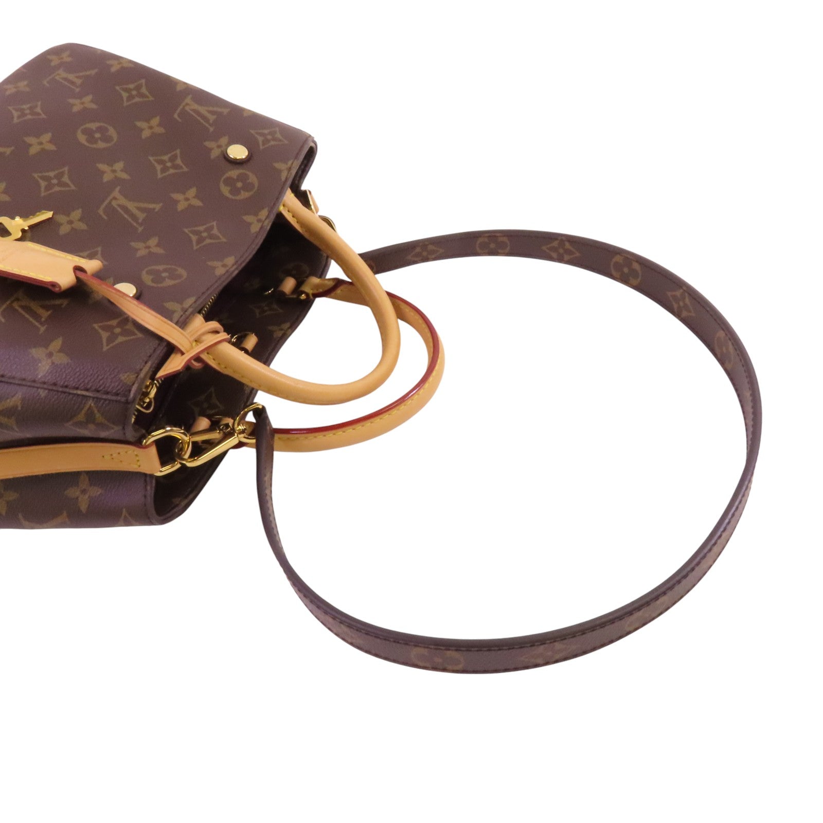 LOUIS VUITTON Monogram Montaigne BB金扣手挽肩背兩用袋