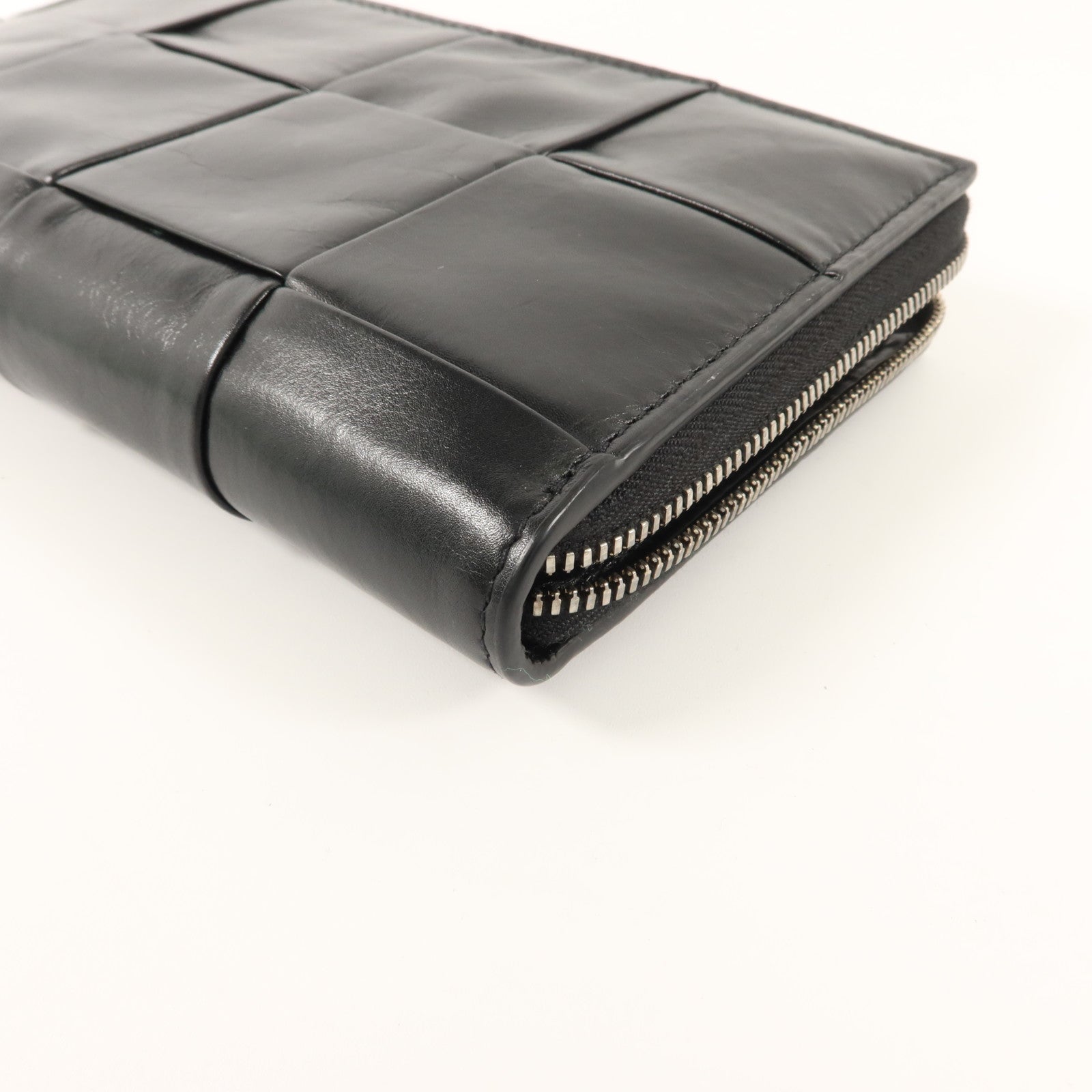 BOTTEGA VENETA 牛皮皮革Zipper Long Wallet銀扣長錢包