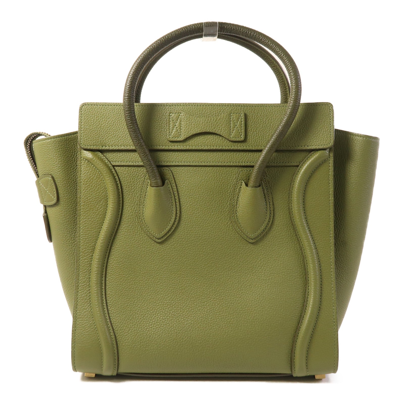 CELINE 【激減優惠】牛皮皮革Mini Laggage金扣手挽袋
