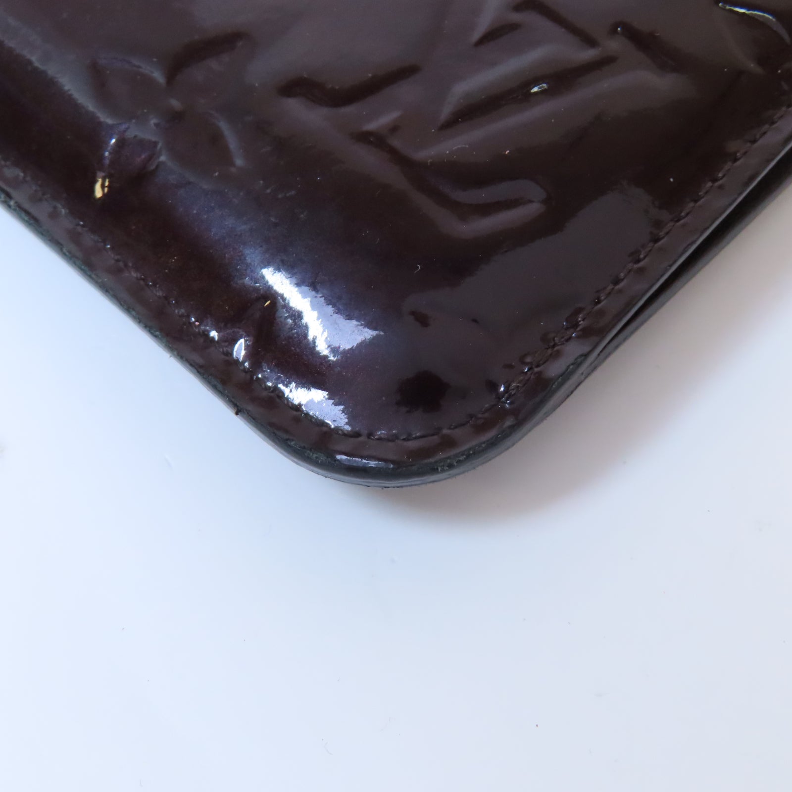 LOUIS VUITTON 【激減優惠】Vernis Coin Case金扣零錢包酒紅色