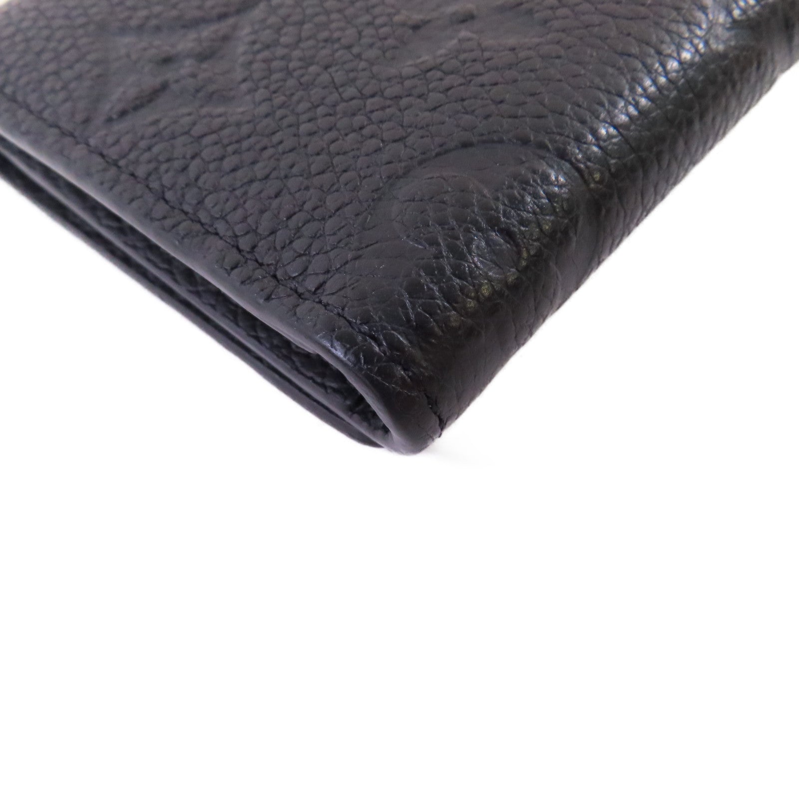 LOUIS VUITTON Monogram Empreinte Business Card Holder金扣卡片套黑色