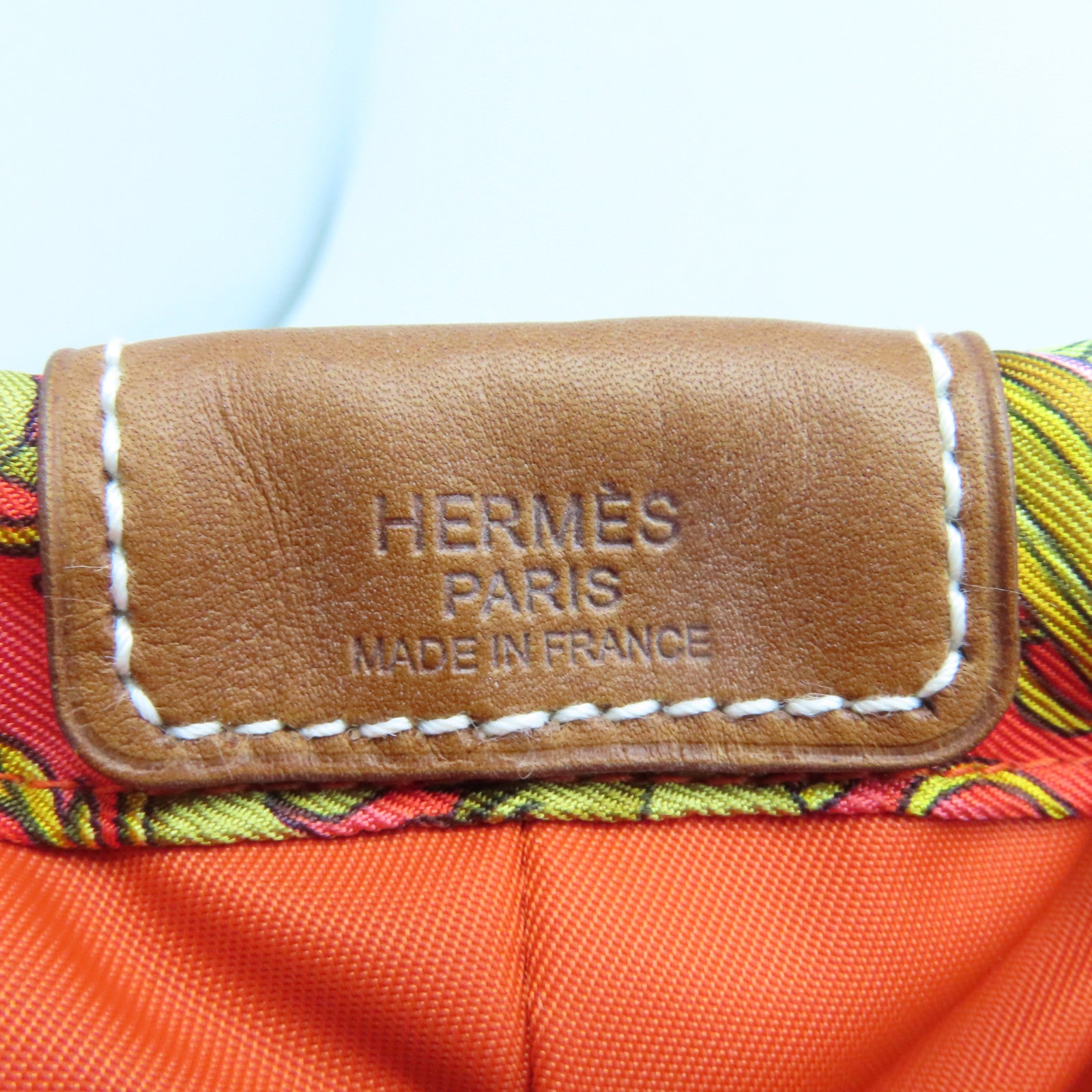 HERMES 丝质牛皮皮革Fourbi 25手拿包粉红色