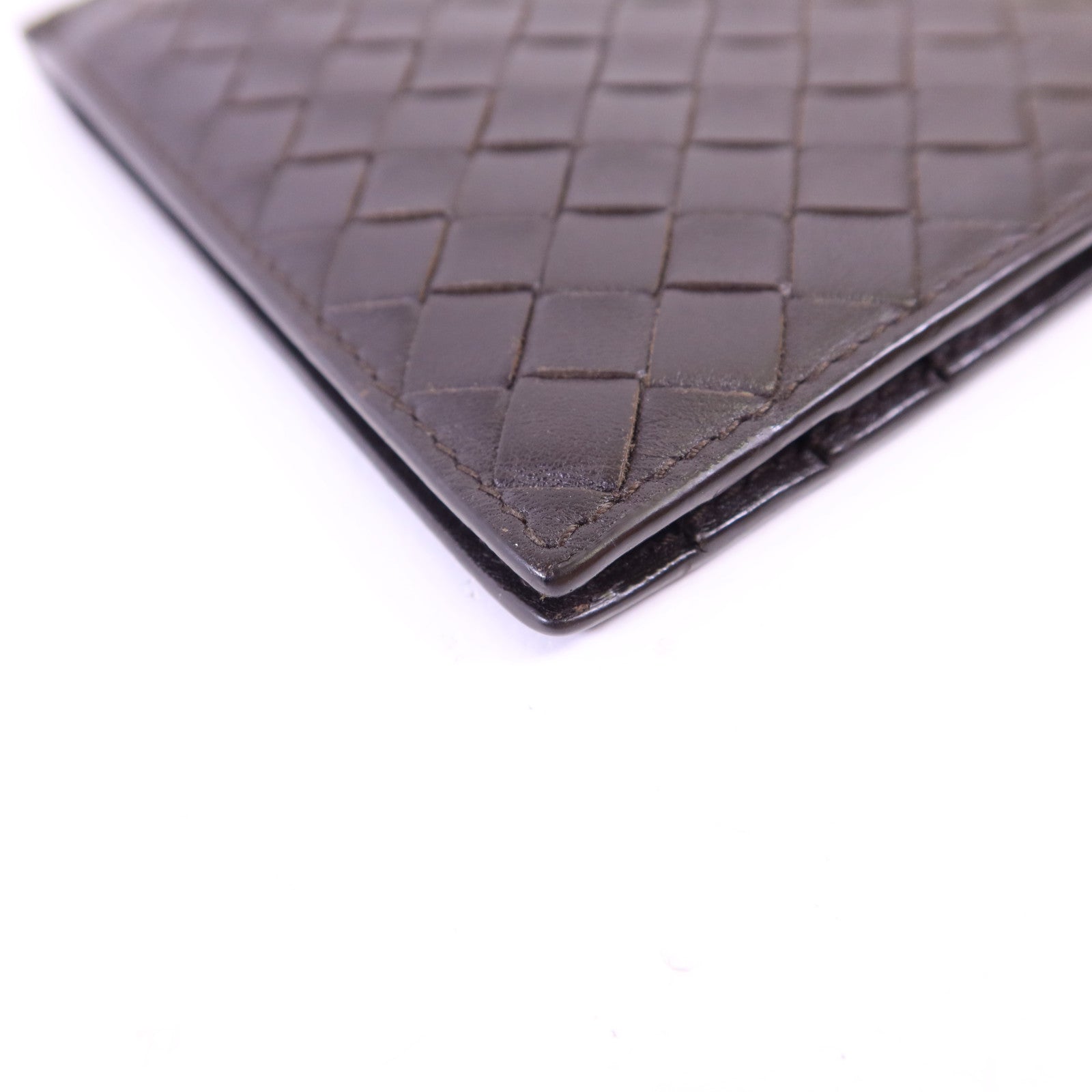 BOTTEGA VENETA 【激減優惠】羊皮皮革Bifold Money Clip Wallet錢包