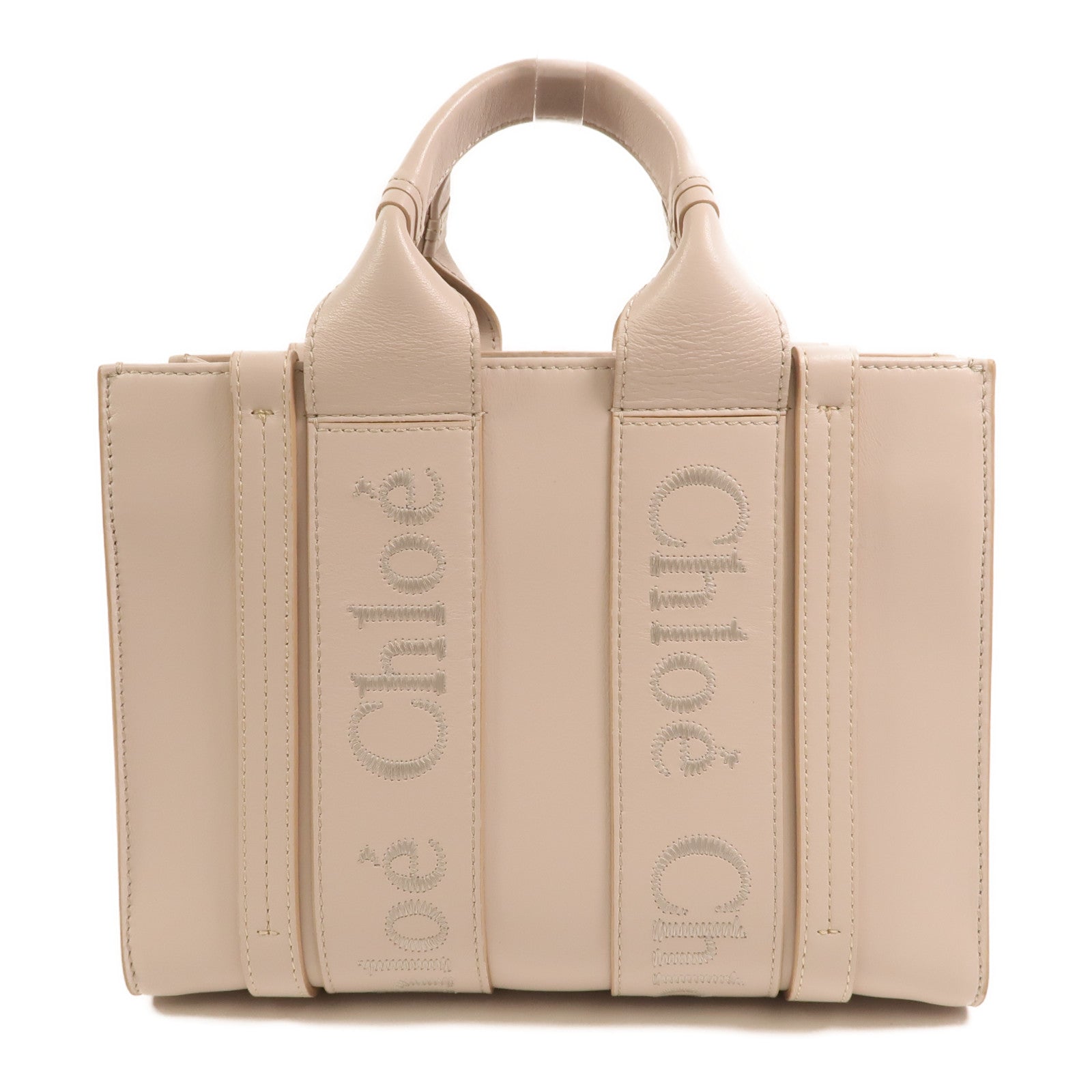 Chloe 牛皮皮革Woody Small手挽肩背兩用袋