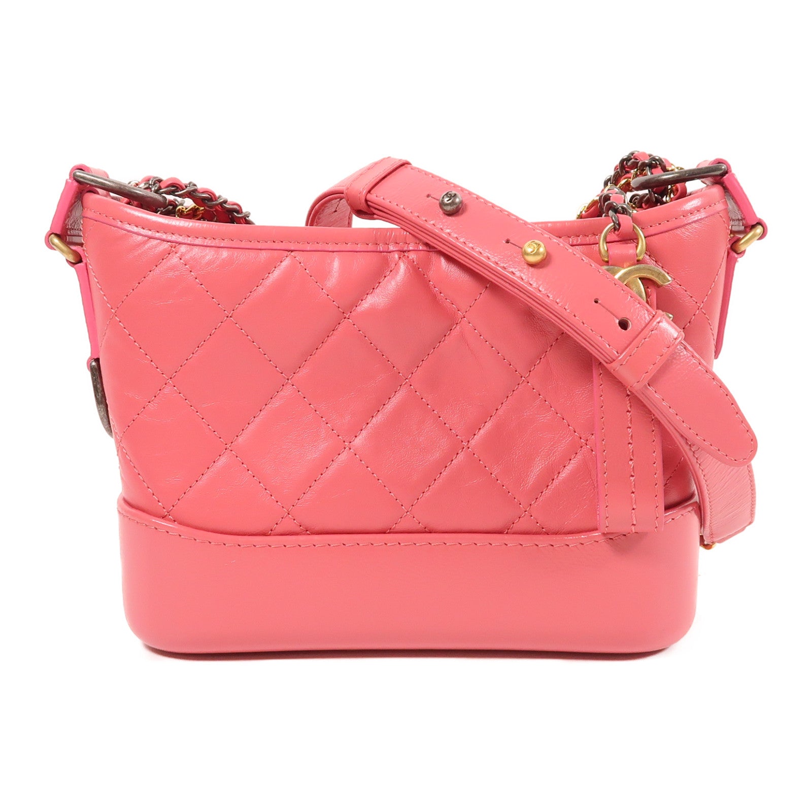 CHANEL 牛皮皮革Gabrielle鏈帶肩背袋
