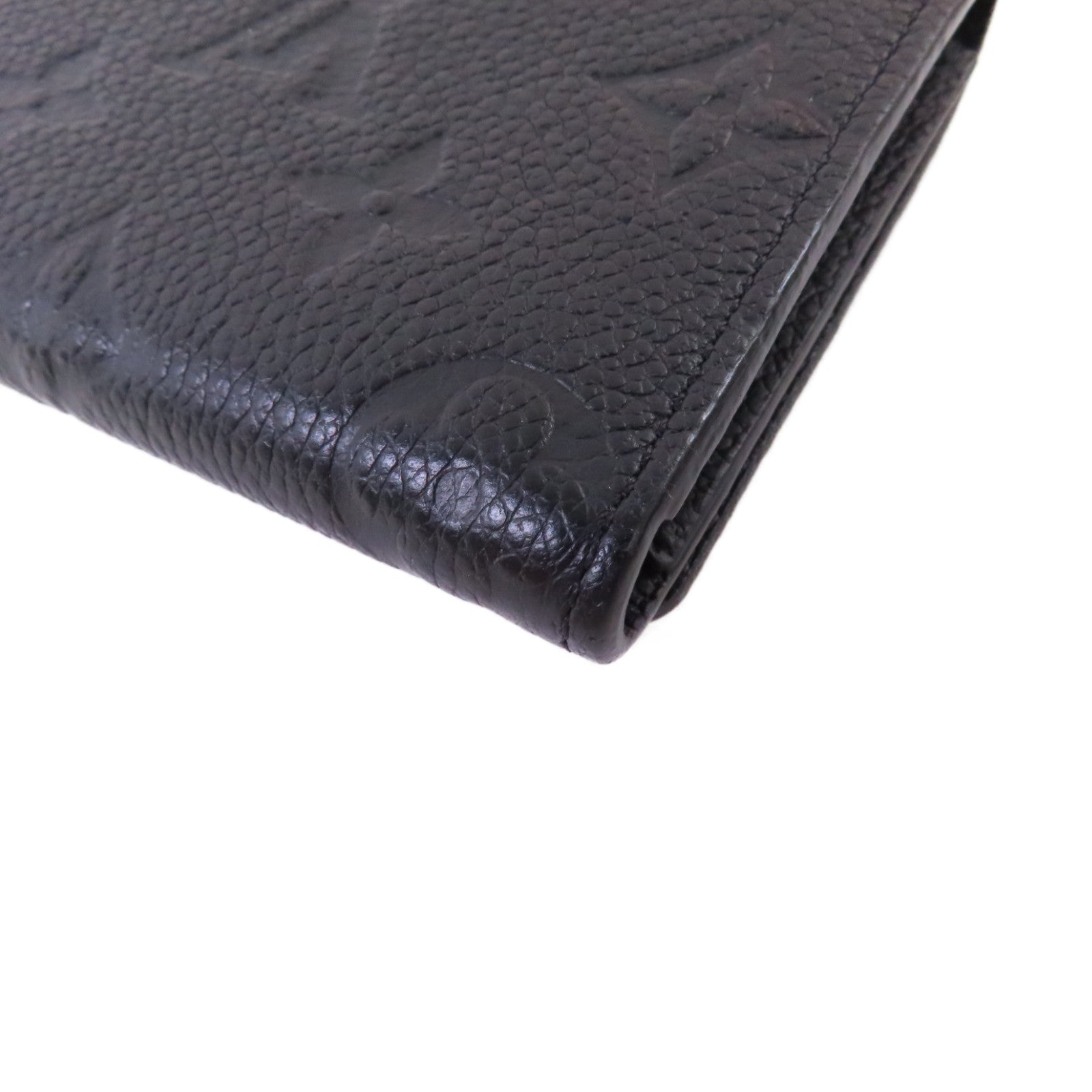 LOUIS VUITTON Monogram Empreinte Business Card Holder金扣卡片套黑色