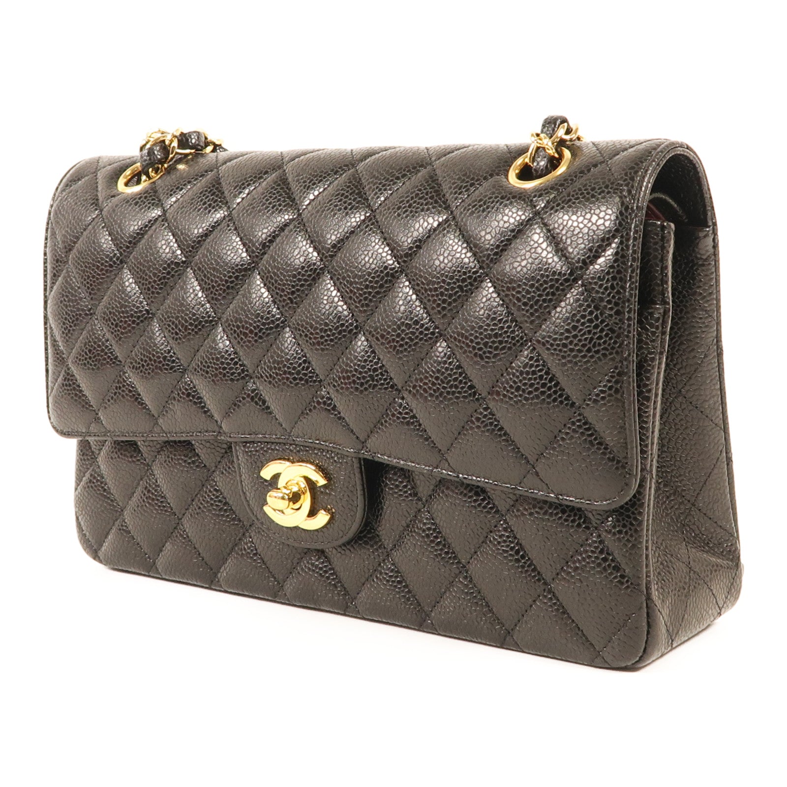 CHANEL 牛皮皮革Classic 25金扣鏈帶肩背袋
