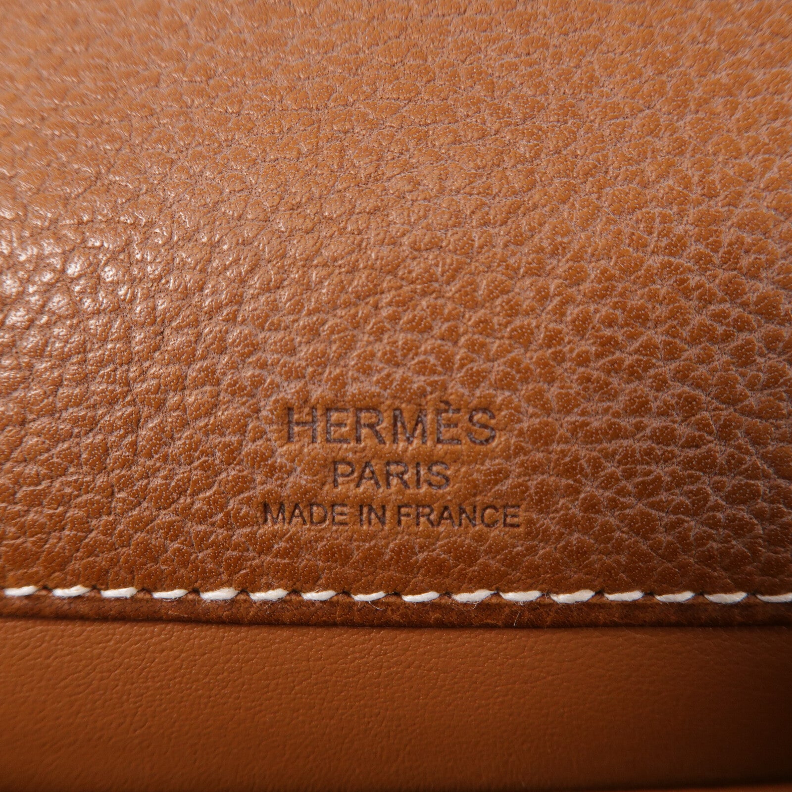 HERMES Barenia皮革Depeches 21肩背袋Gold