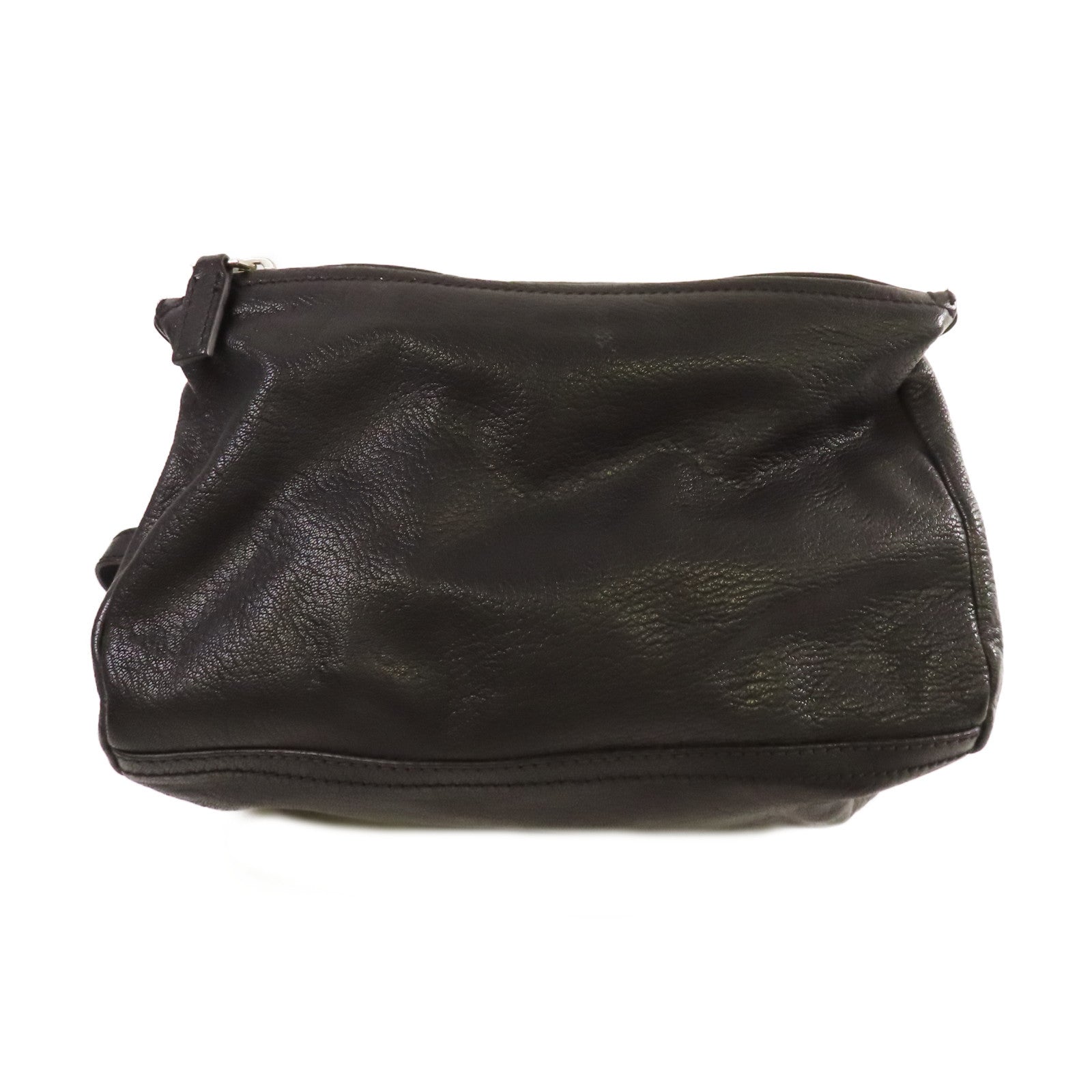 GIVENCHY 【激減優惠】皮革Pandora Small 2Way Shoulder Bag銀扣手挽肩背兩用袋黑色