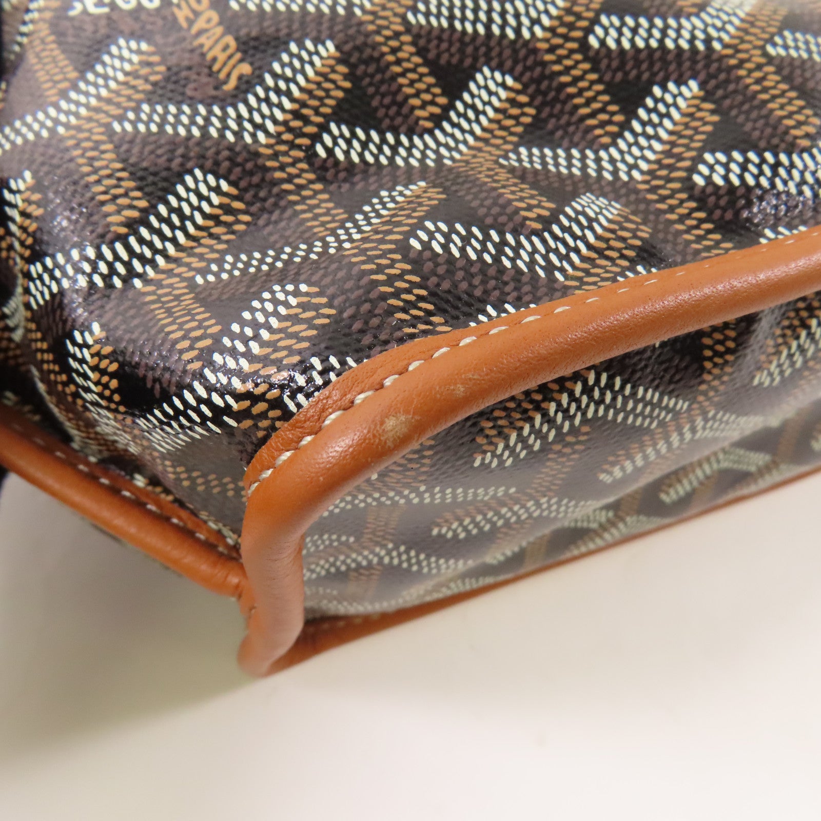 GOYARD 塗層帆布Anjou Mini Bag銀扣手挽袋