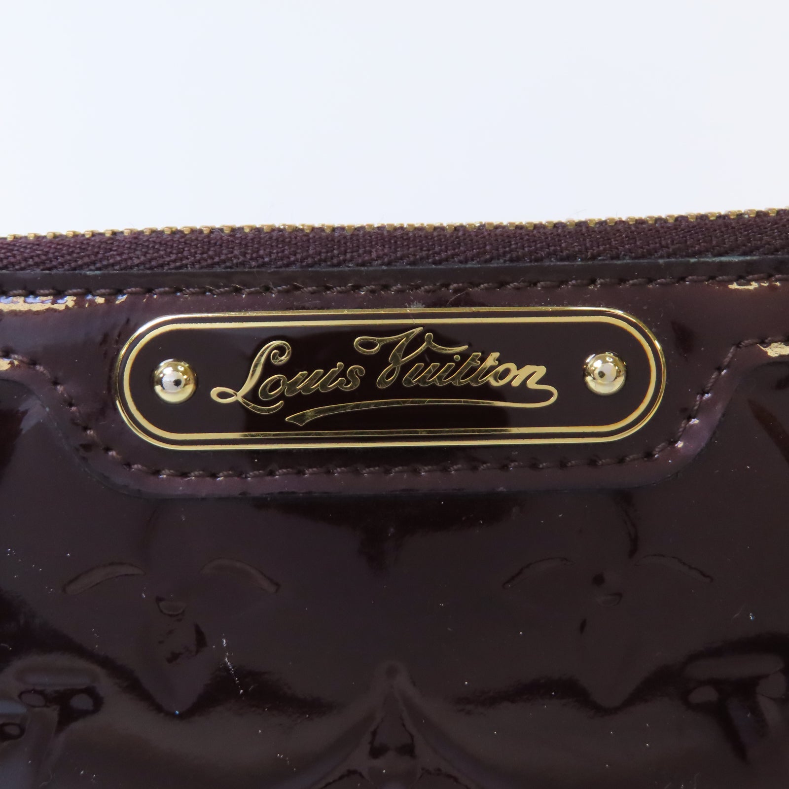 LOUIS VUITTON 【激減優惠】Vernis Coin Case金扣零錢包酒紅色