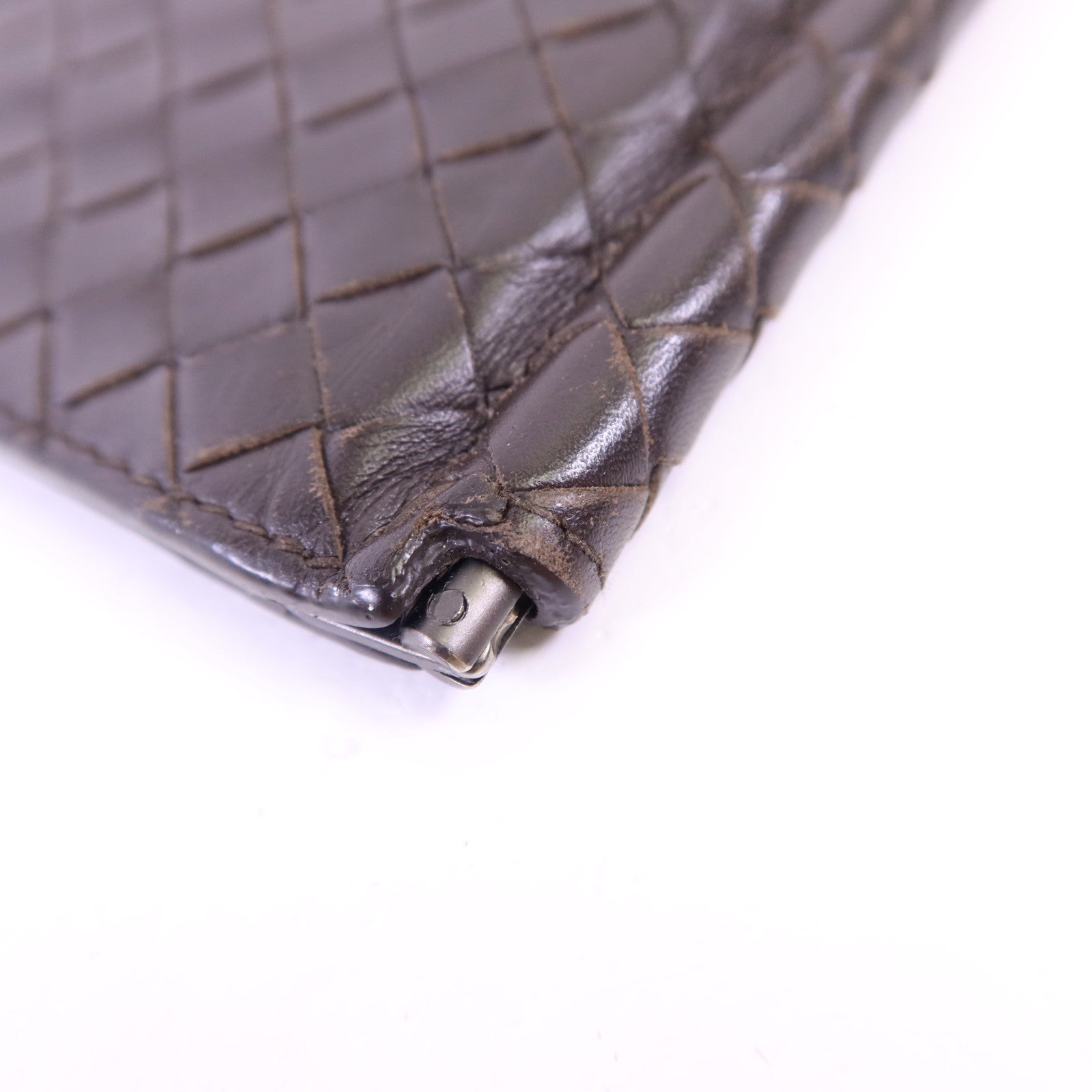 BOTTEGA VENETA 【激減優惠】羊皮皮革Bifold Money Clip Wallet錢包