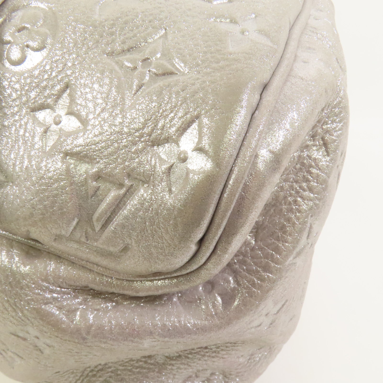 LOUIS VUITTON Monogram Shimmer Comet Boston Bag銀扣肩背袋